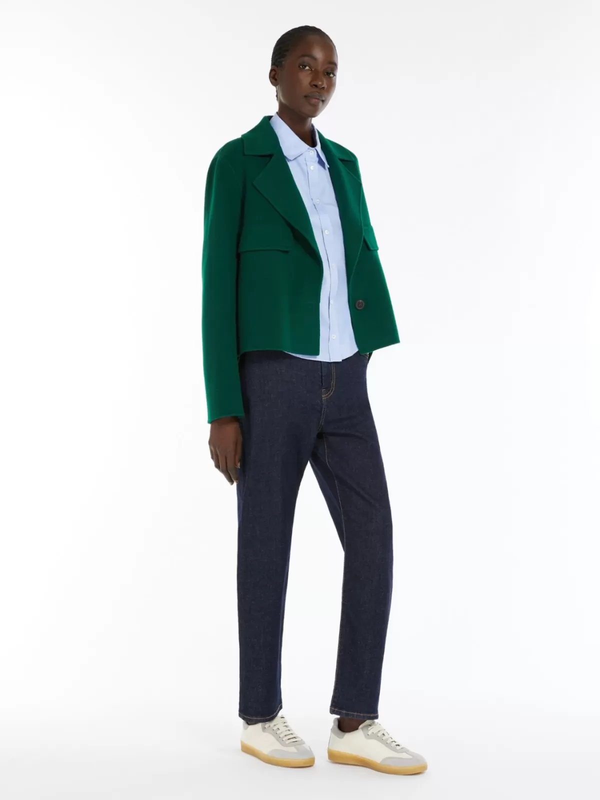 Jackets And Blazers*Max Mara Boxy wool jacket GREEN