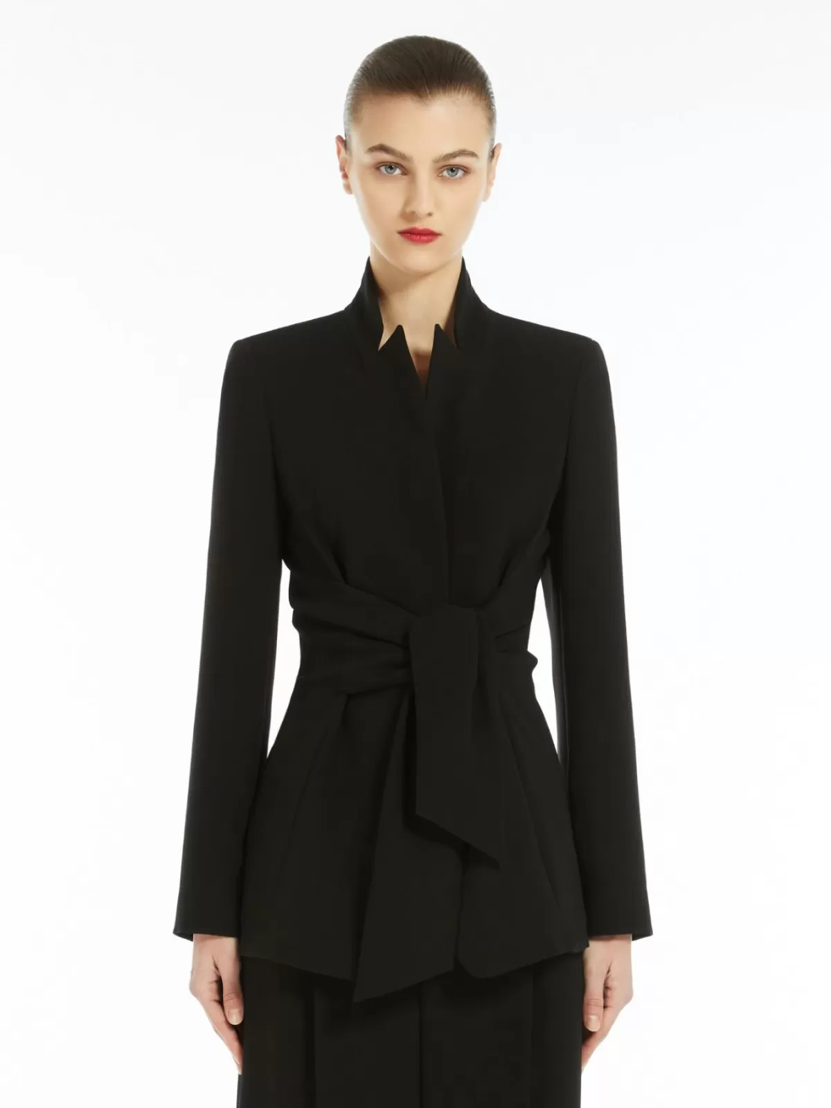 Jackets And Blazers*Max Mara Cady jacket with sash BLACK