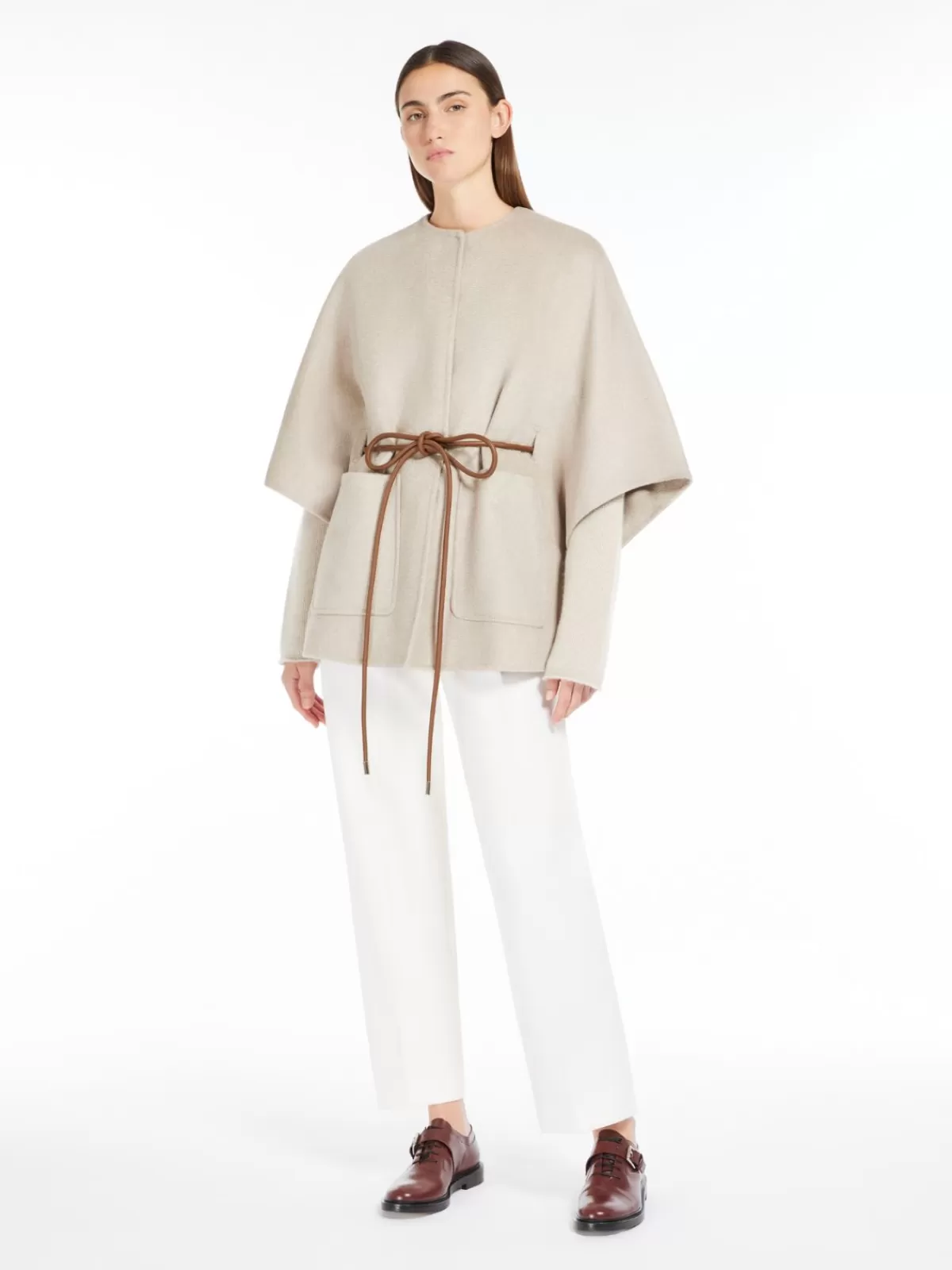 Capes*Max Mara Cashmere cape SAND