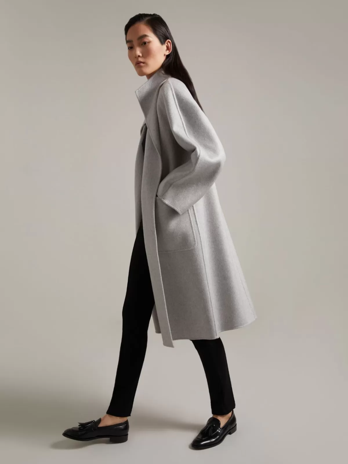 Coats*Max Mara Cashmere cardigan coat LIGHTGREY