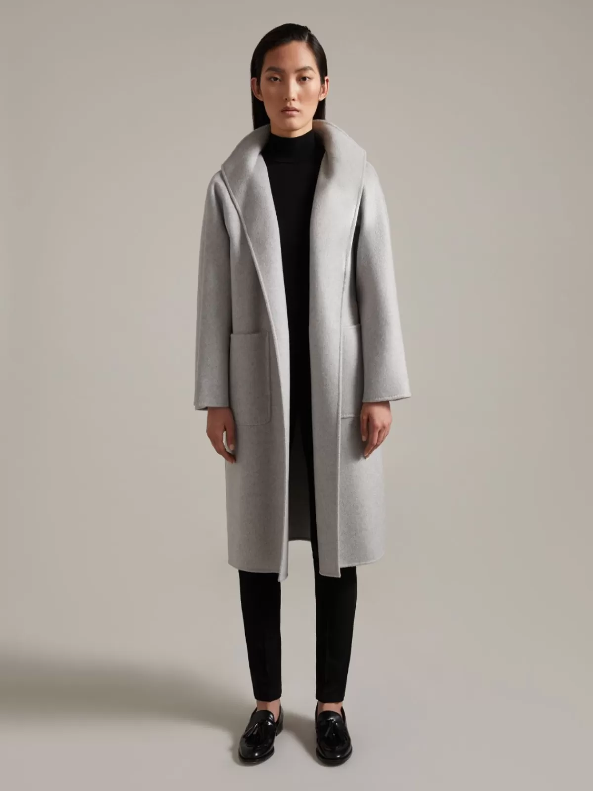 Coats*Max Mara Cashmere cardigan coat LIGHTGREY