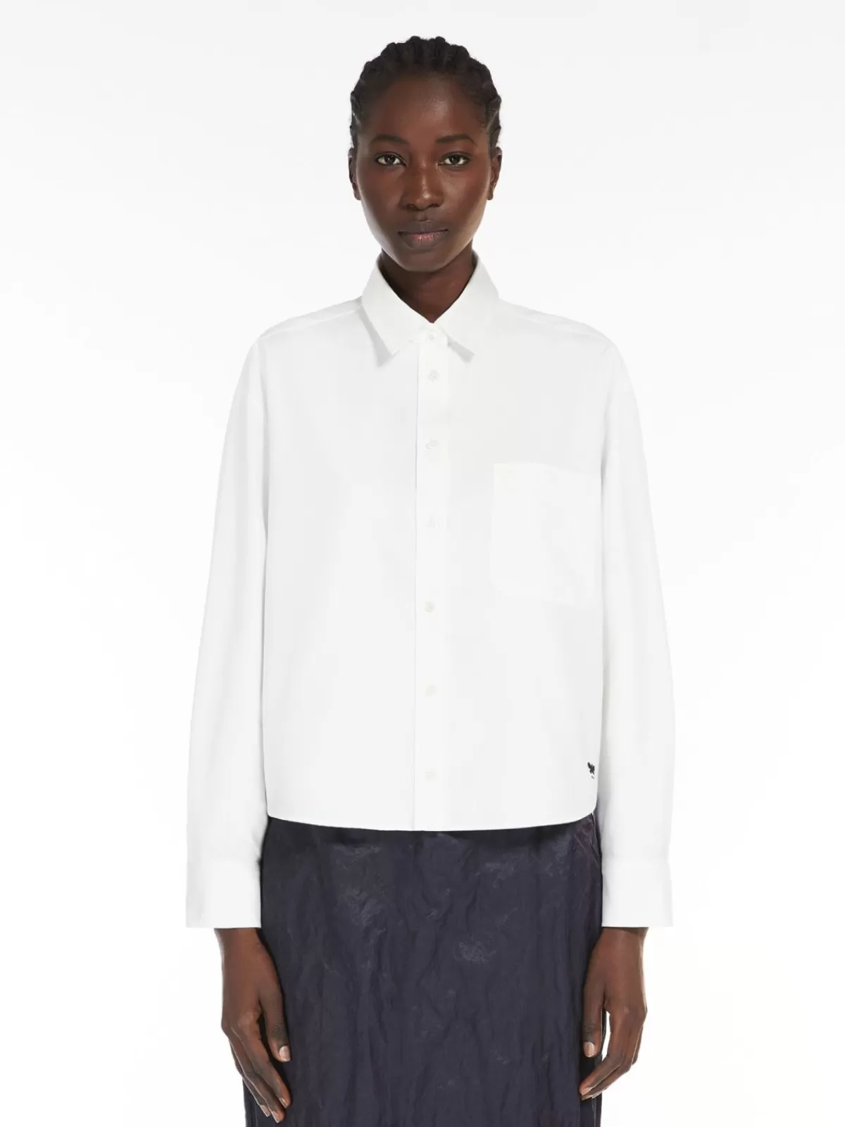 Blouses*Max Mara Cotton Oxford shirt WHITE