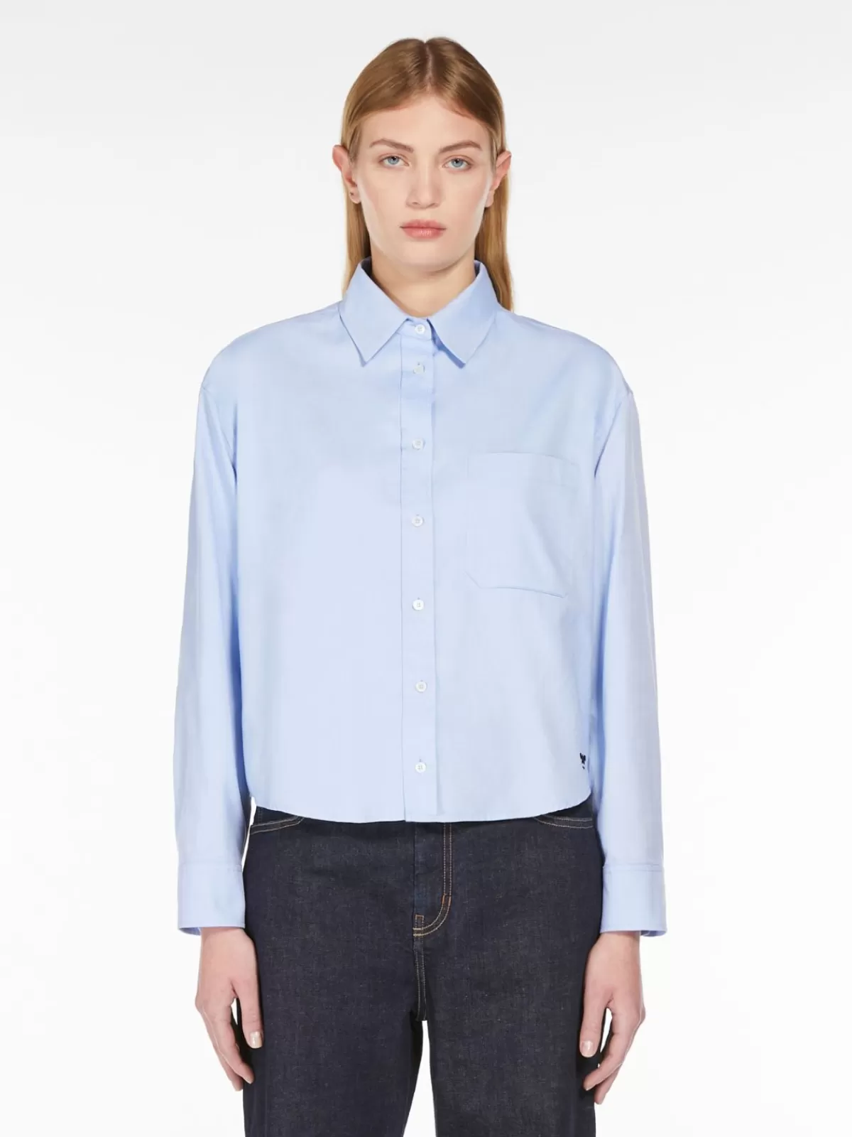 Blouses*Max Mara Cotton Oxford shirt LIGHTBLUE