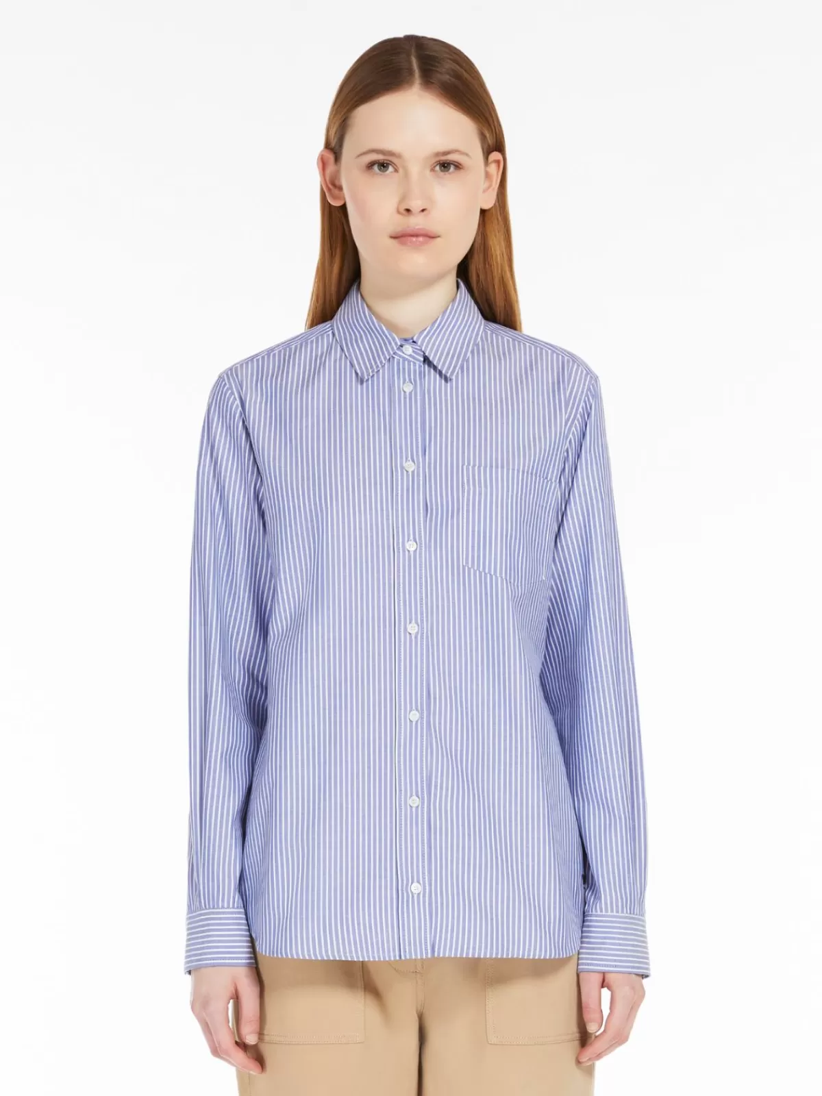 Blouses*Max Mara Cotton Oxford shirt NAVY