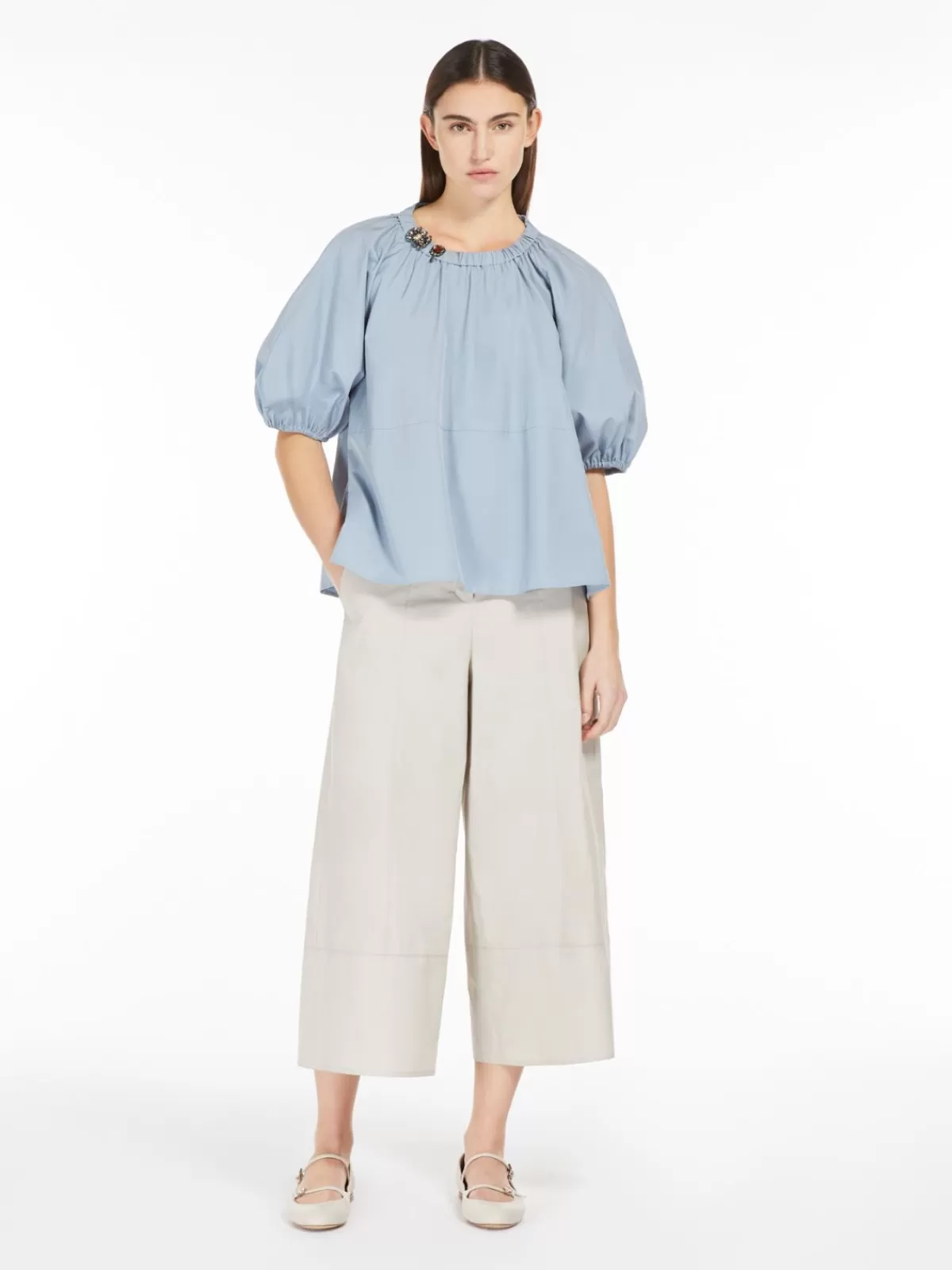 Blouses*Max Mara Cotton poplin blouse AVIO