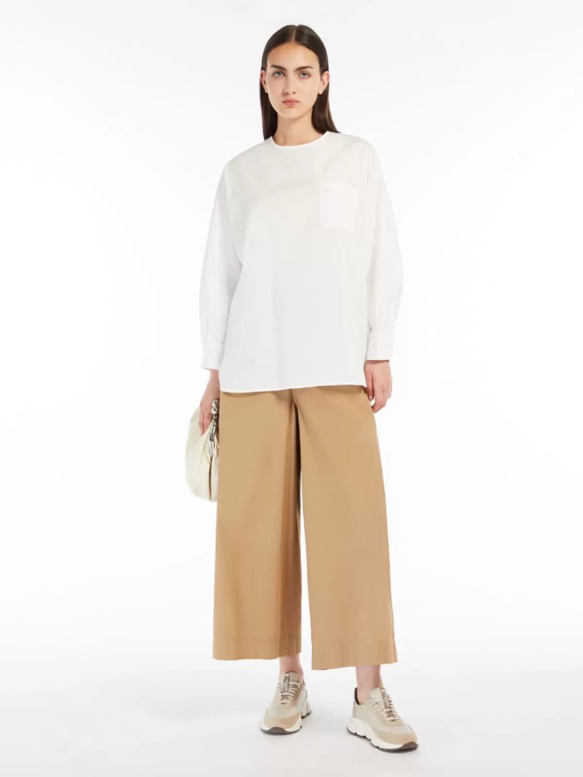 Blouses*Max Mara Cotton poplin blouse OPTICALWHITE