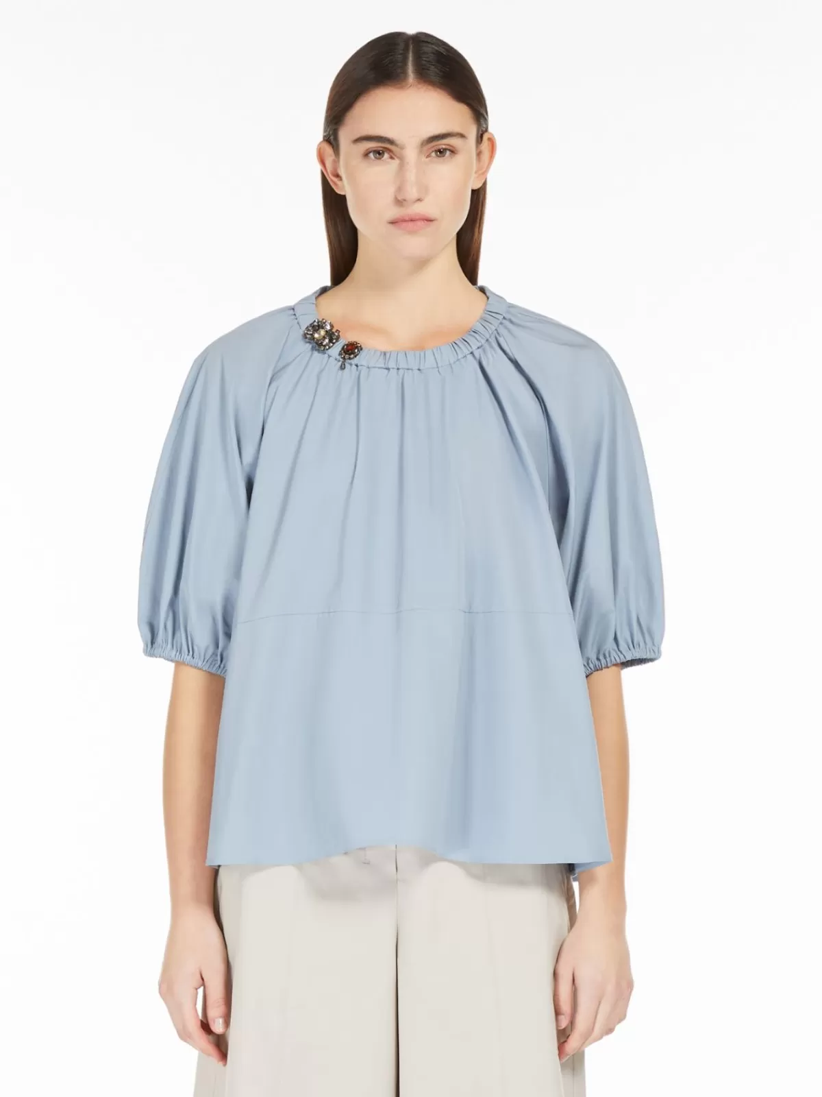 Blouses*Max Mara Cotton poplin blouse AVIO