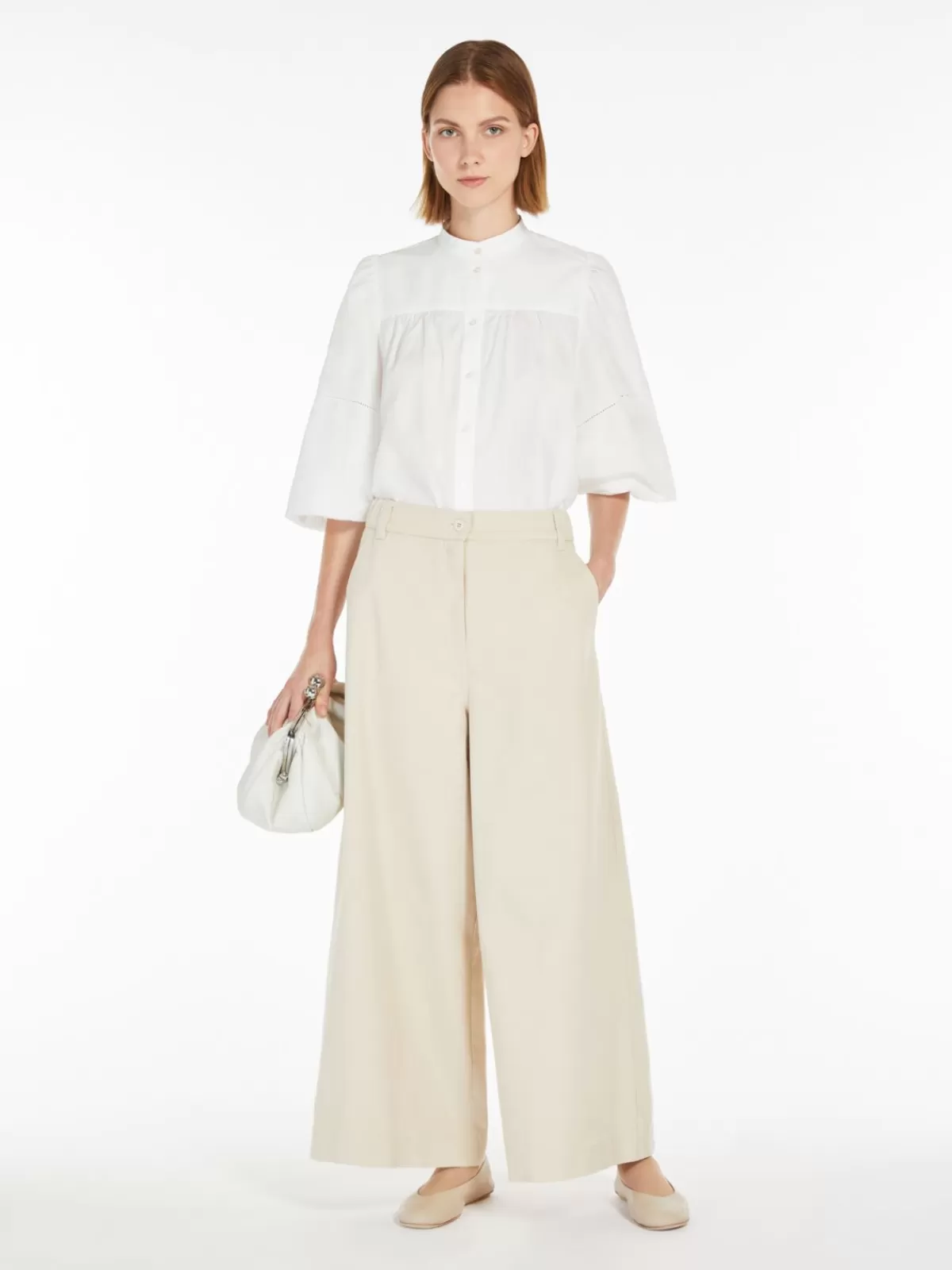 Blouses*Max Mara Cotton poplin shirt WHITE