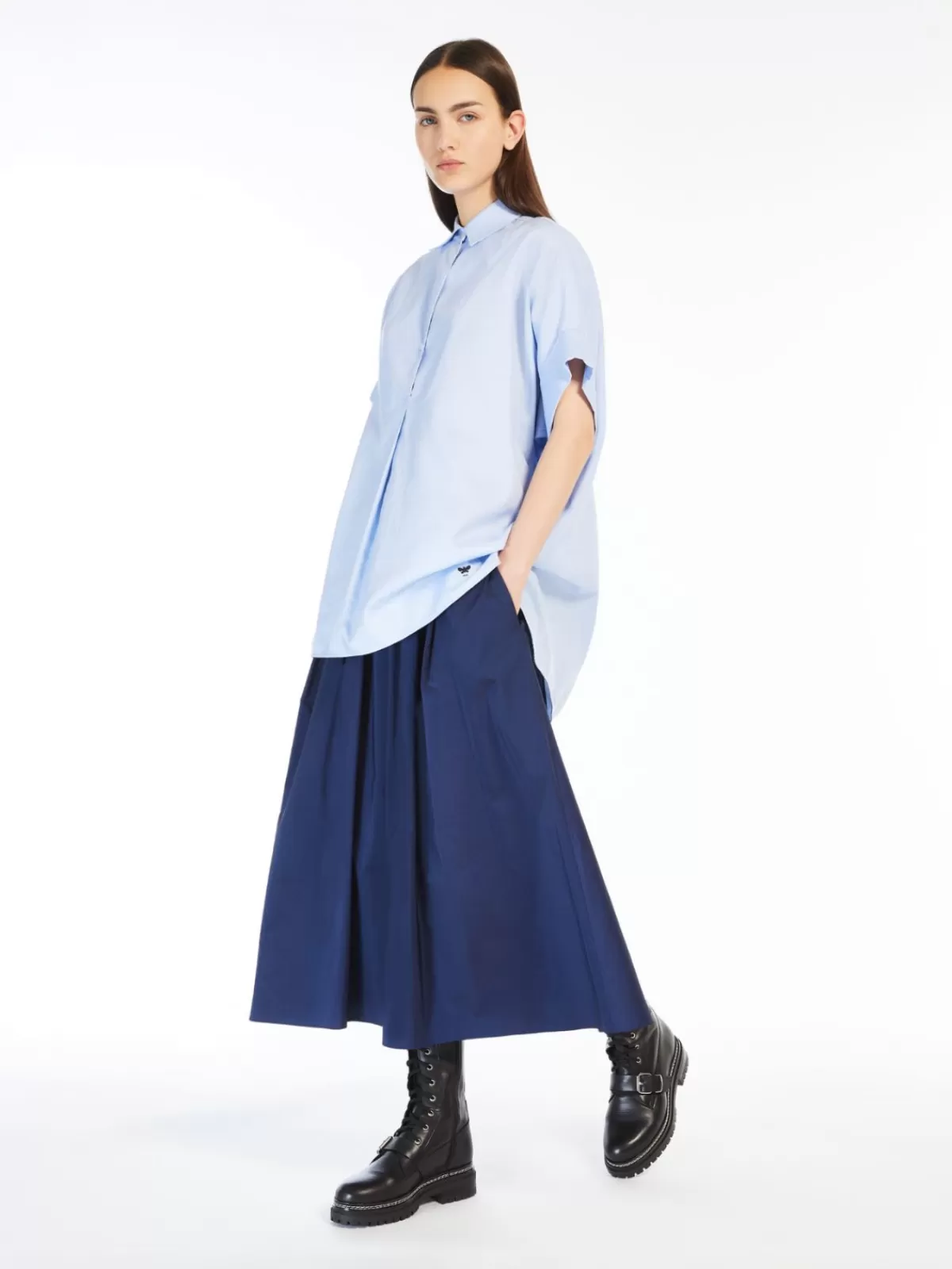 Blouses*Max Mara Cotton poplin shirt LIGHTBLUE