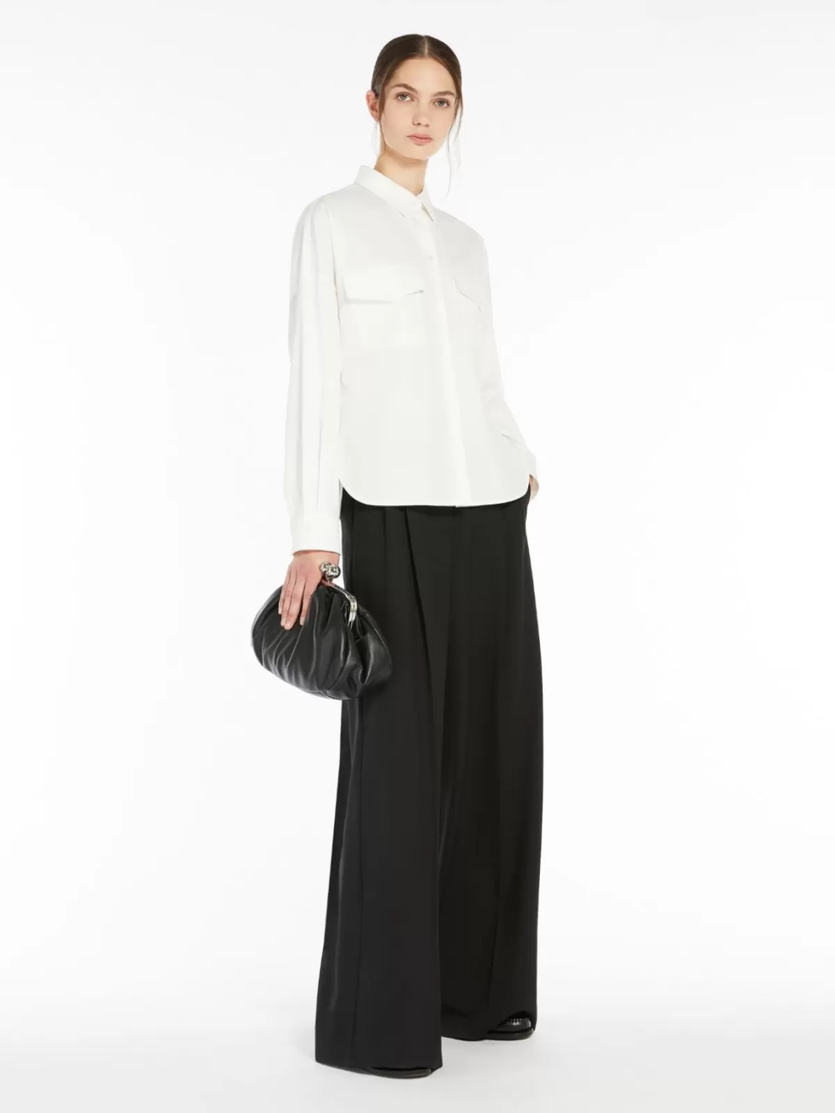 Blouses*Max Mara Cotton poplin shirt WHITE