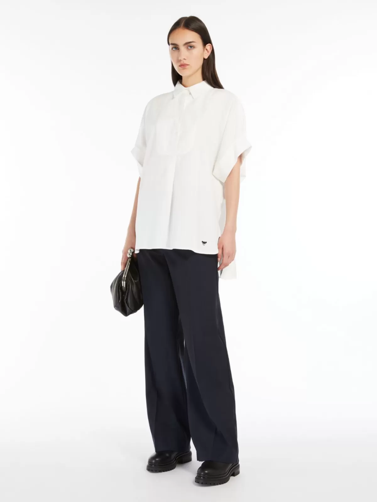 Blouses*Max Mara Cotton poplin shirt WHITE