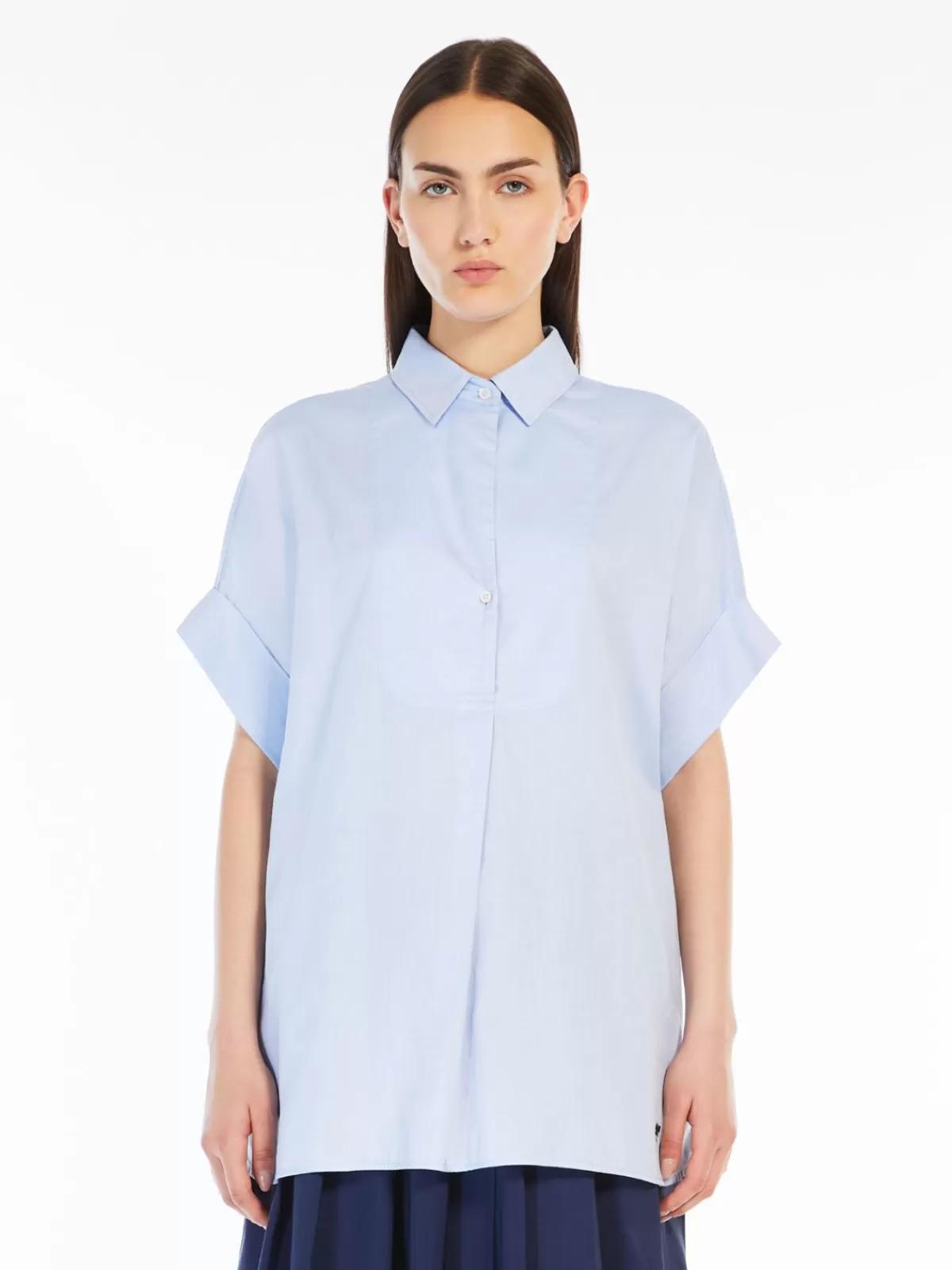 Blouses*Max Mara Cotton poplin shirt LIGHTBLUE