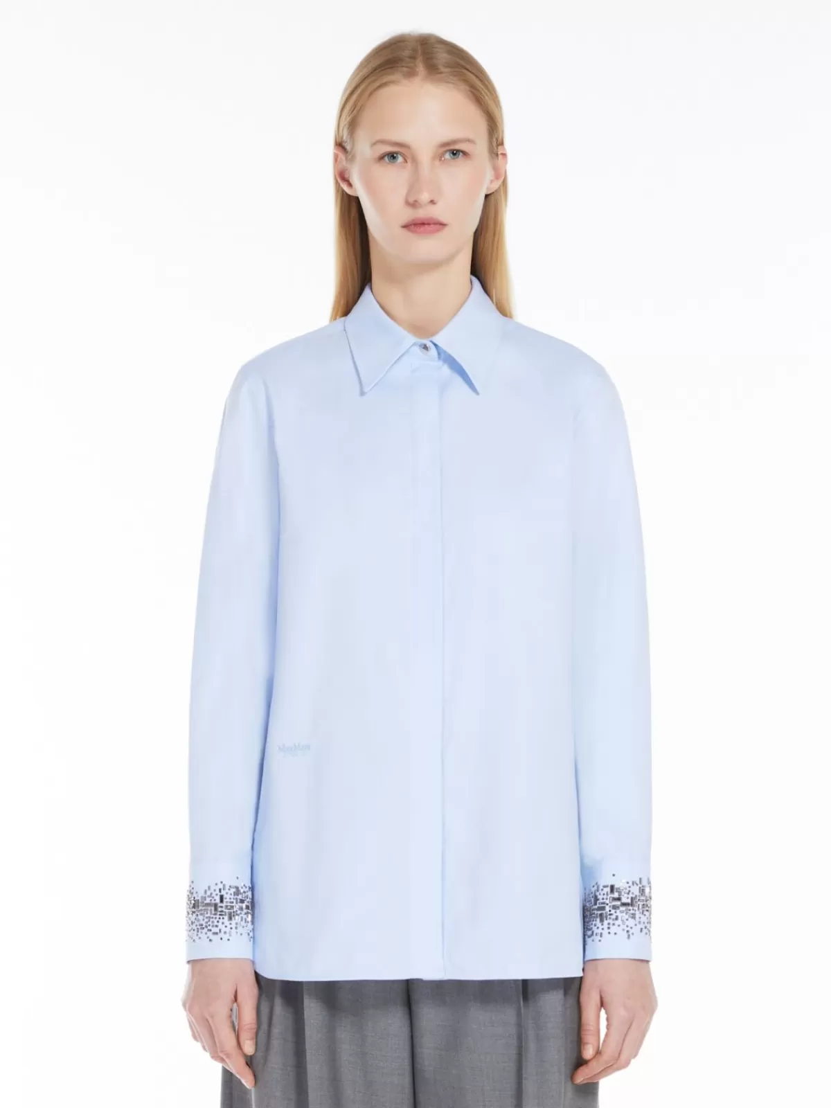 Blouses*Max Mara Cotton poplin shirt LIGHTBLUE