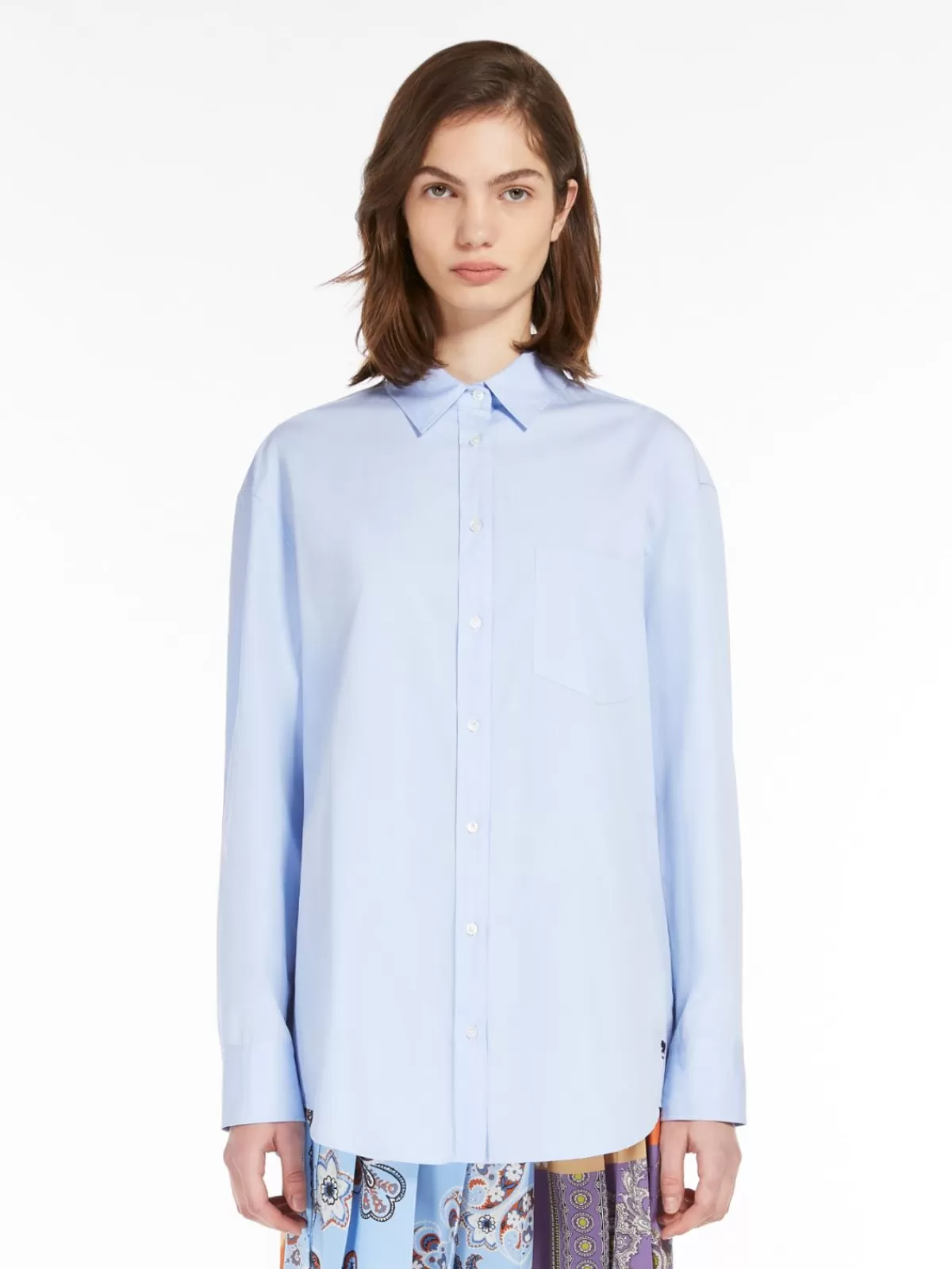 Blouses*Max Mara Cotton poplin shirt LIGHTBLUE