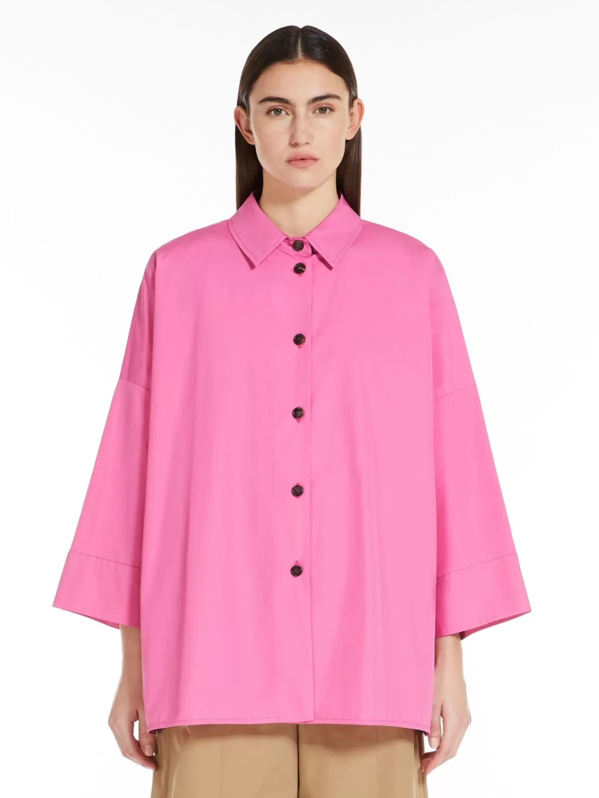 Blouses*Max Mara Cotton poplin shirt PINK