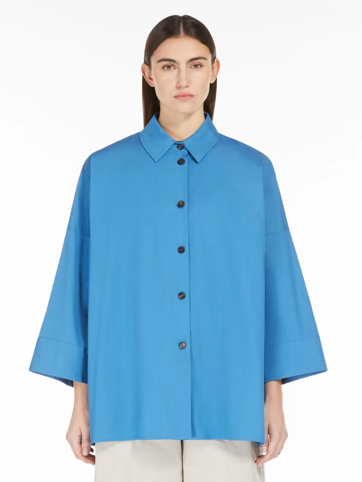 Blouses*Max Mara Cotton poplin shirt BLUEJEANS