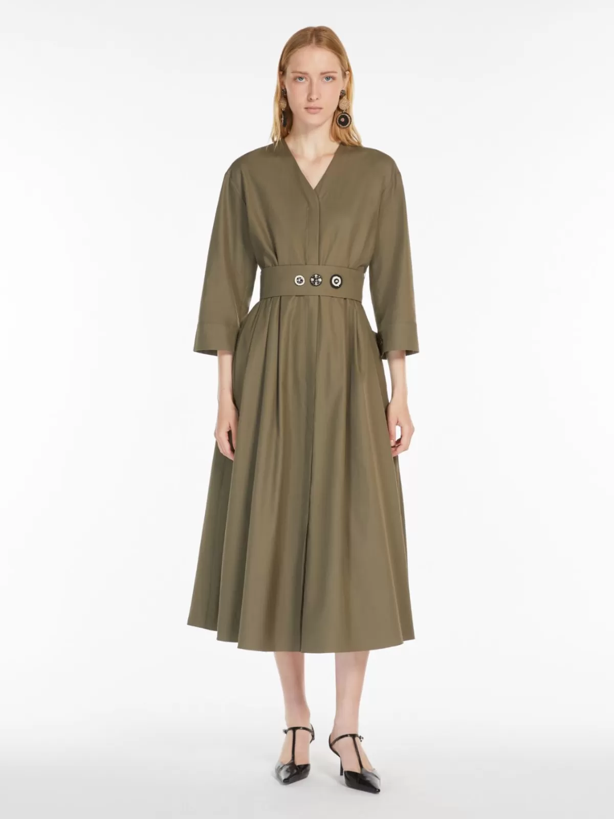 Dresses*Max Mara Cotton shirt dress DARKGREY