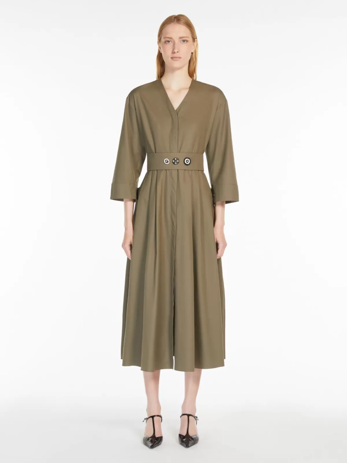 Dresses*Max Mara Cotton shirt dress DARKGREY