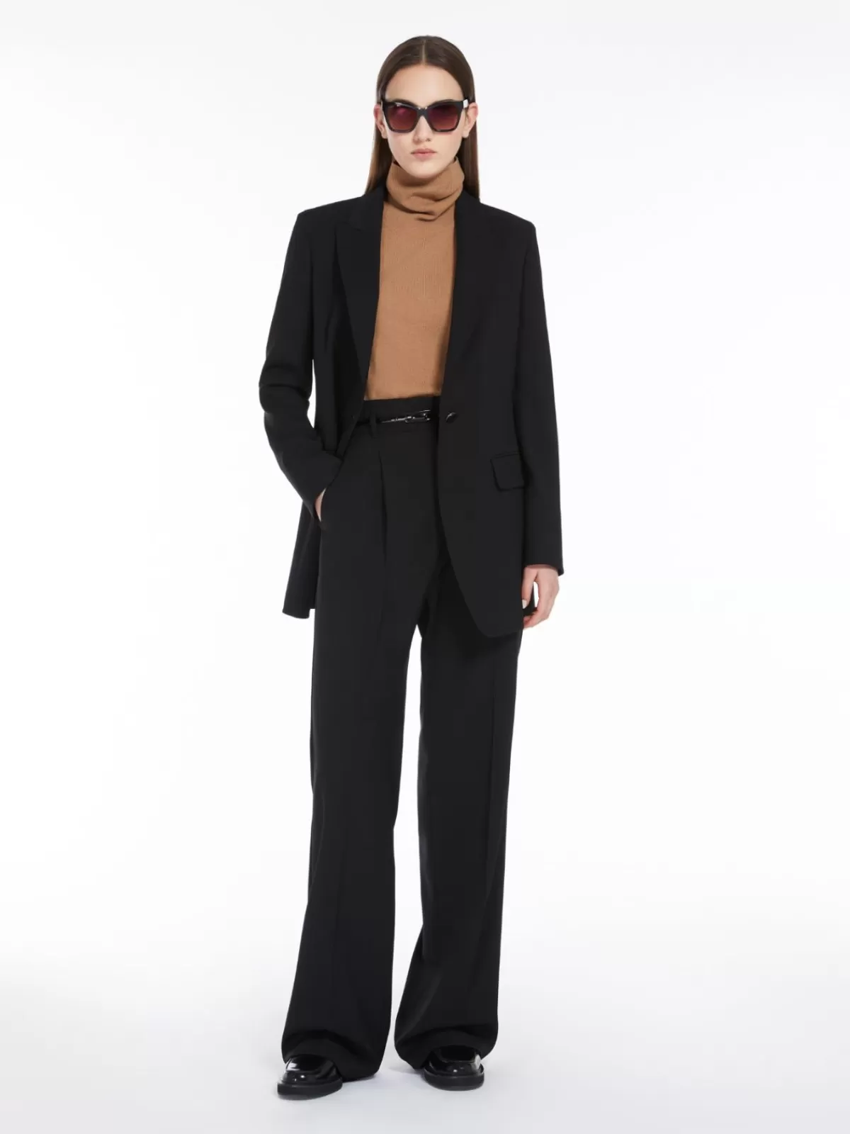 Jackets And Blazers | Suit*Max Mara Crepe wool blazer BLACK