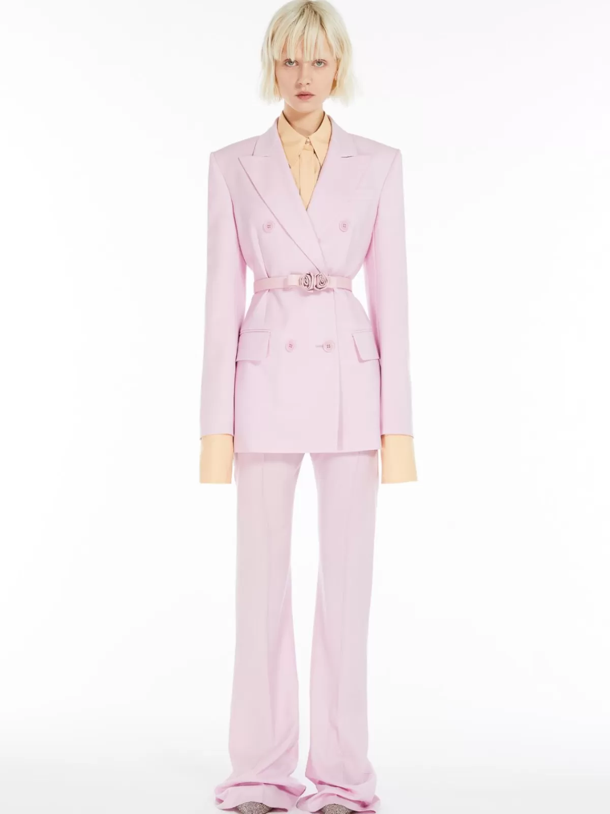 Jackets And Blazers | Suit*Max Mara Double-breasted stretch wool blazer MAUVE