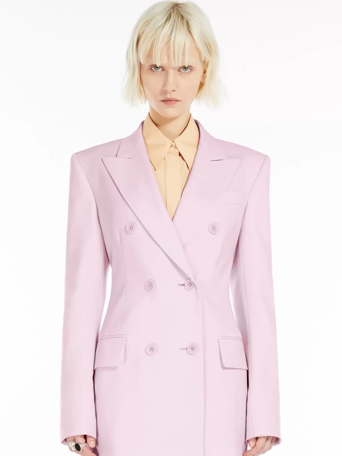 Jackets And Blazers | Suit*Max Mara Double-breasted stretch wool blazer MAUVE