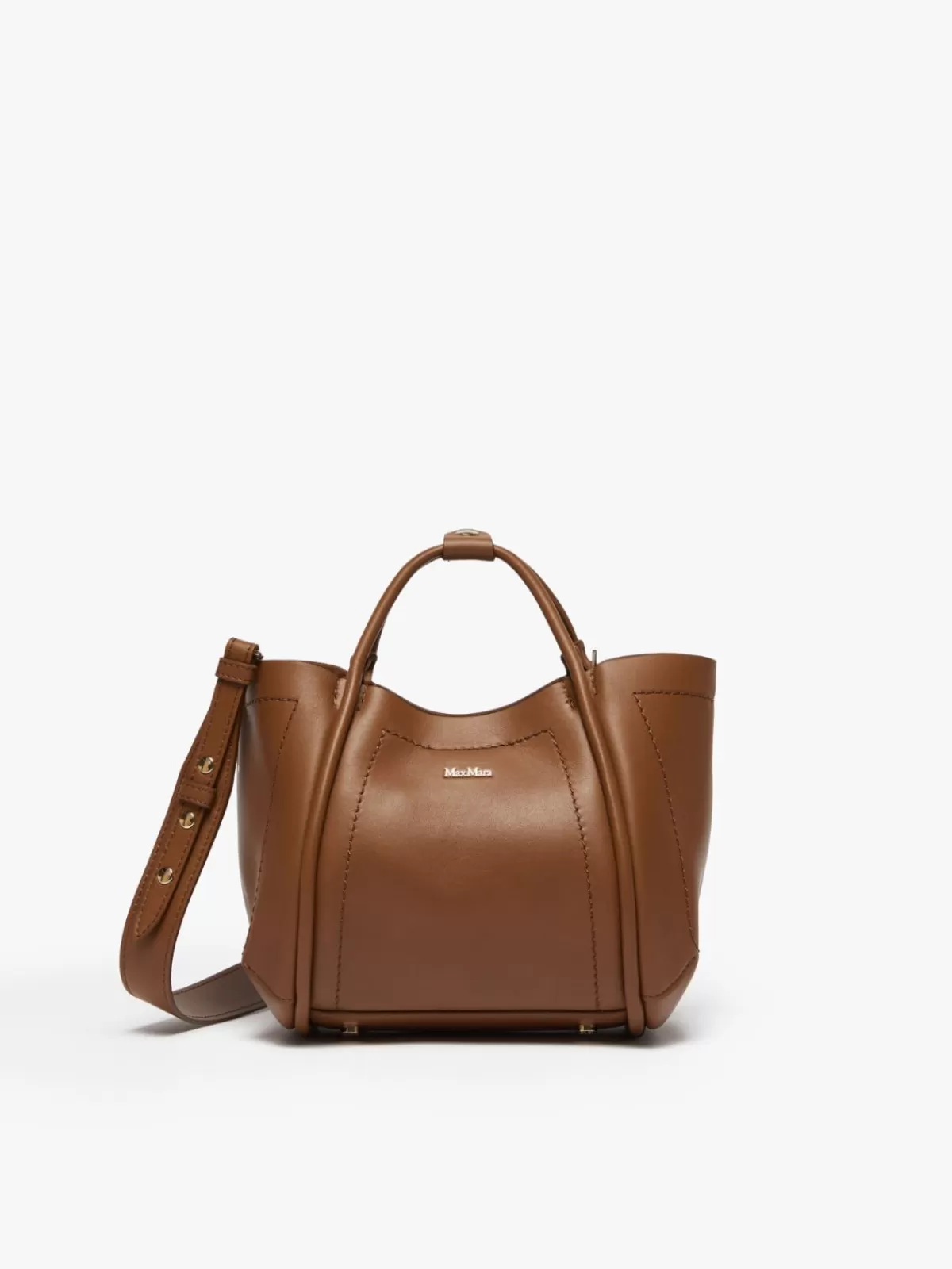 Marine Bag*Max Mara Extra Small leather Marine Bag TOBACCO