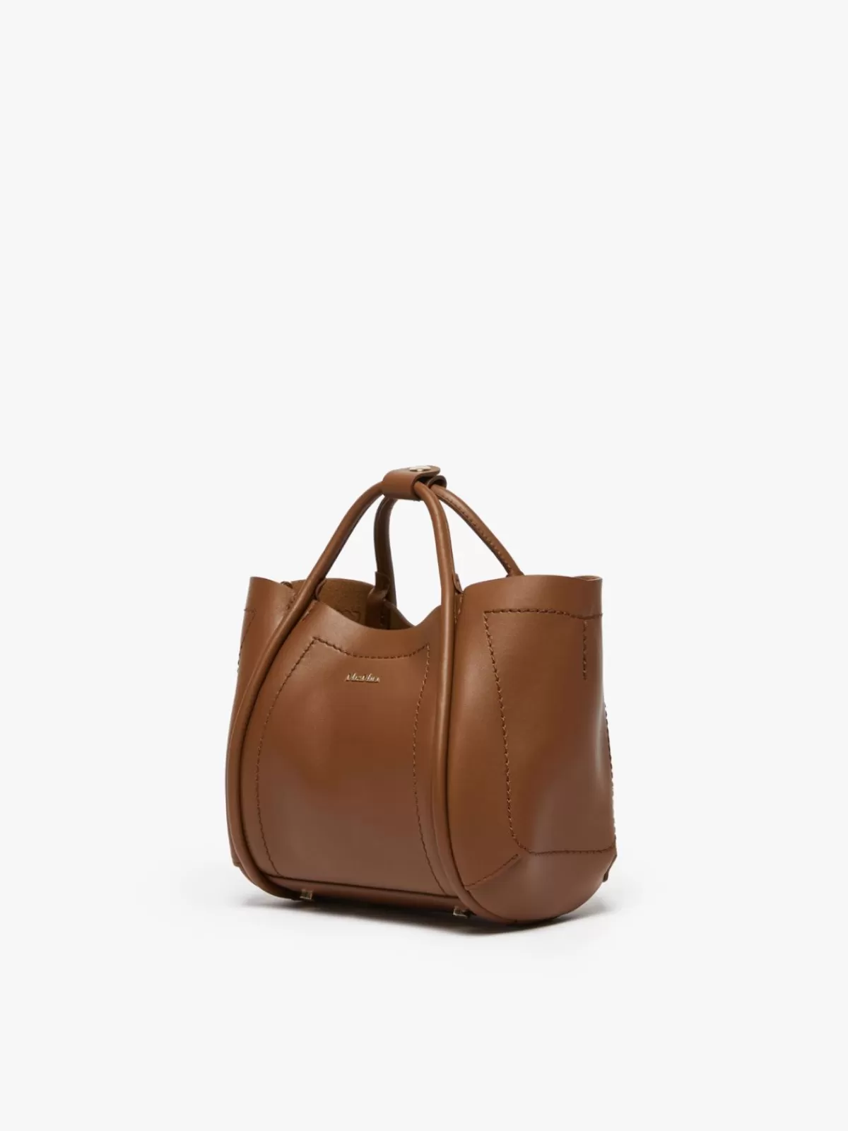 Marine Bag*Max Mara Extra Small leather Marine Bag TOBACCO