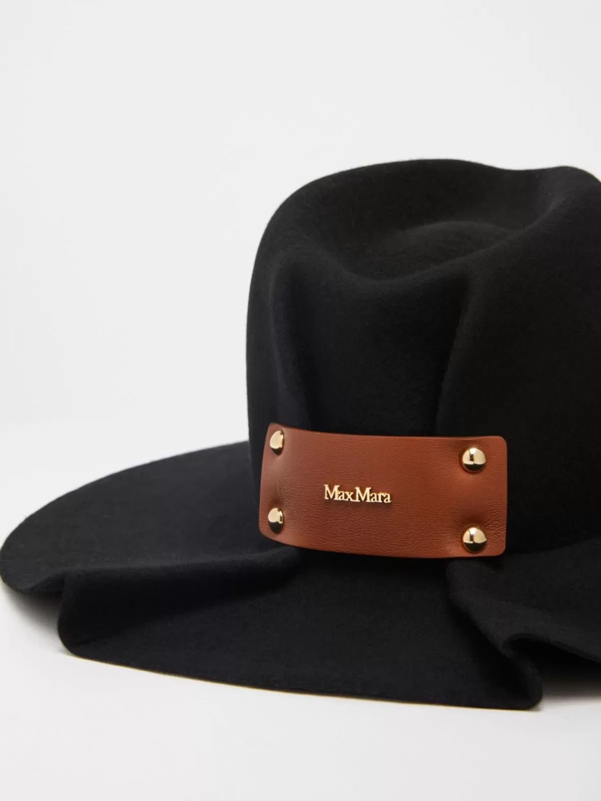 Hats*Max Mara Felt cap BLACK