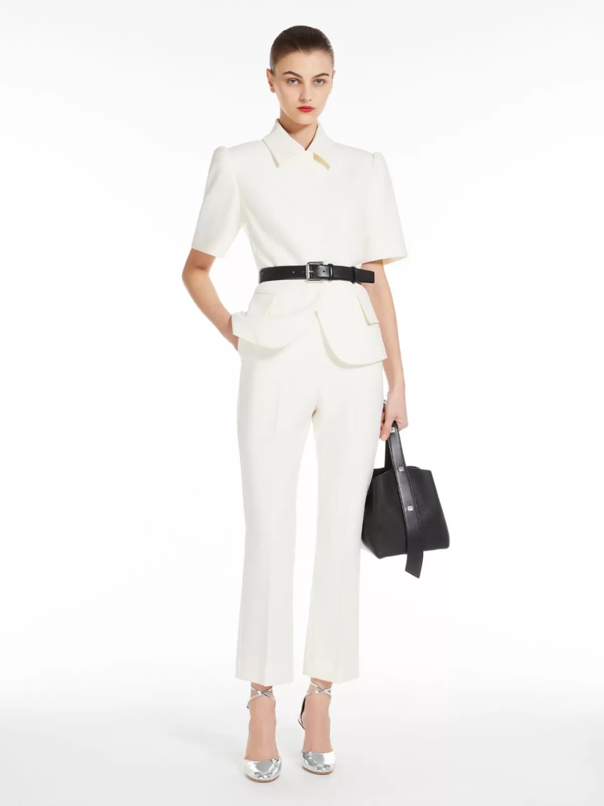 Jackets And Blazers | Suit*Max Mara Fitted jacket in stretch sablé VANILLA