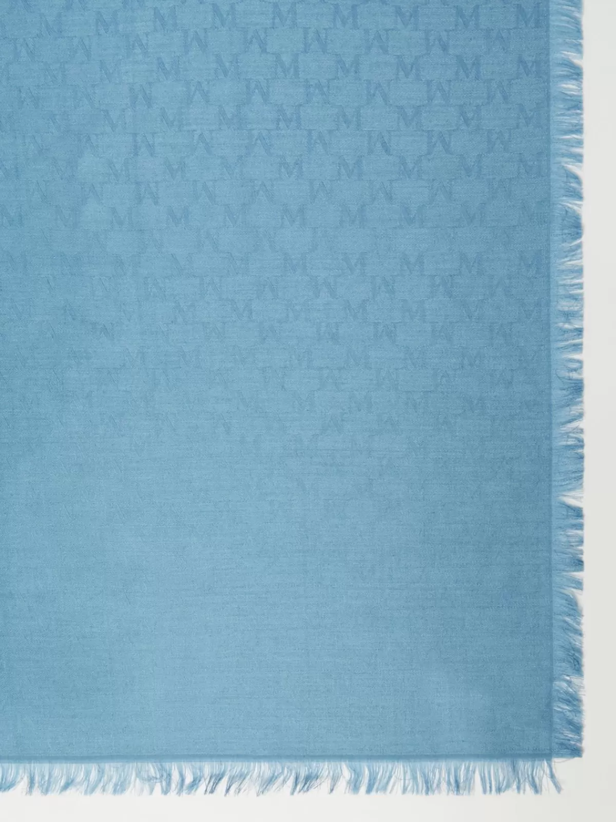 Scarves And Foulards*Max Mara Jacquard-knit wool and silk stole LIGHTBLUE