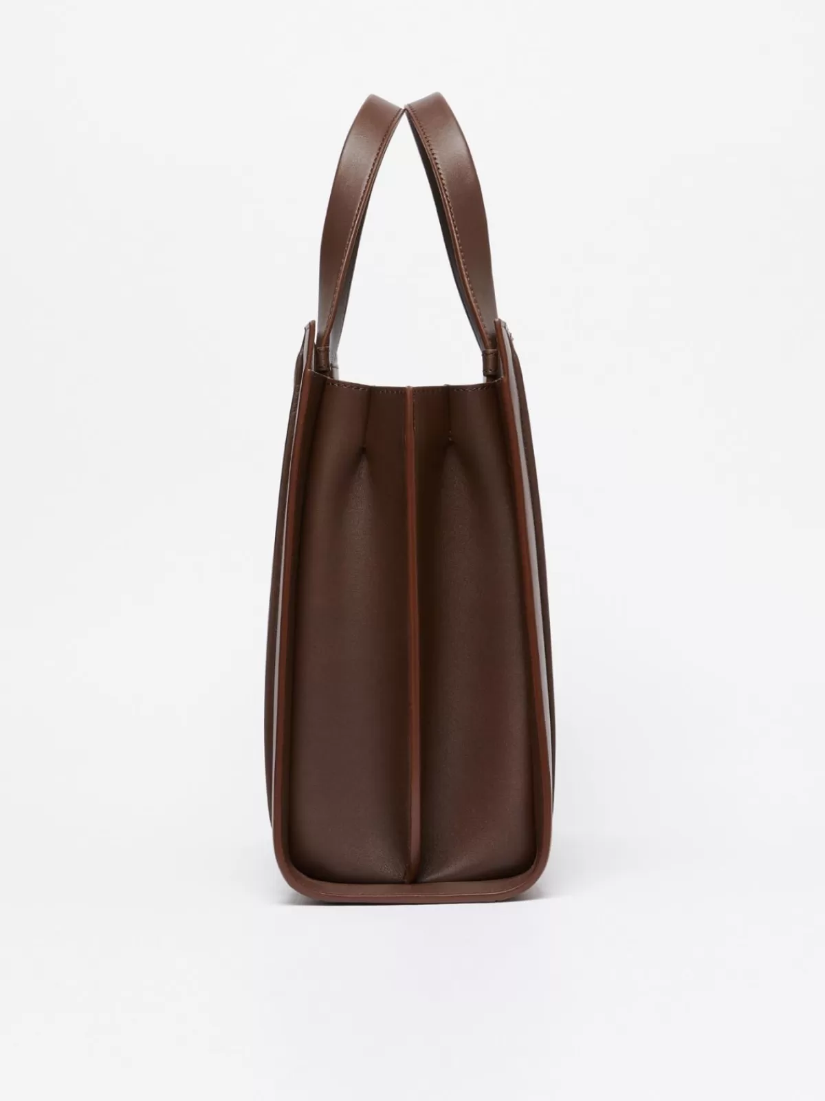 Whitney Bag*Max Mara Large leather Whitney Bag DARKBROWN