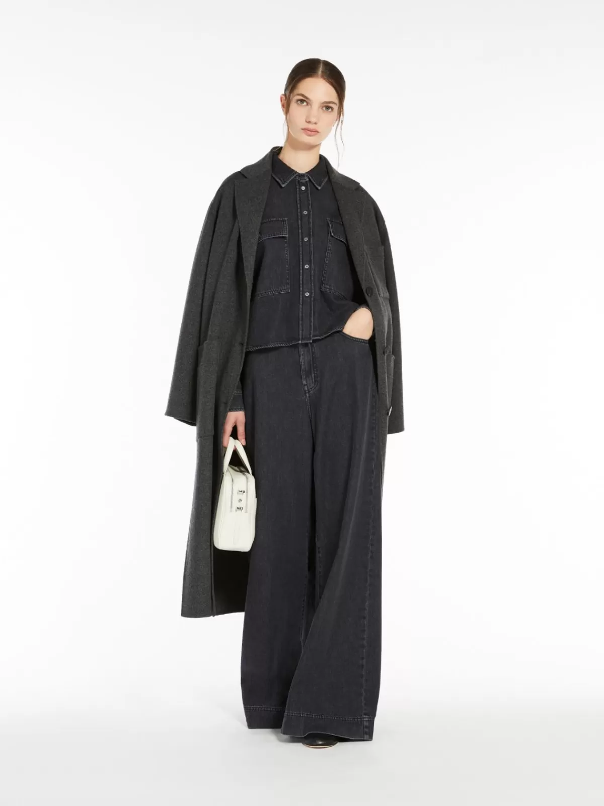 Coats*Max Mara Long double-faced wool coat DARKGREY