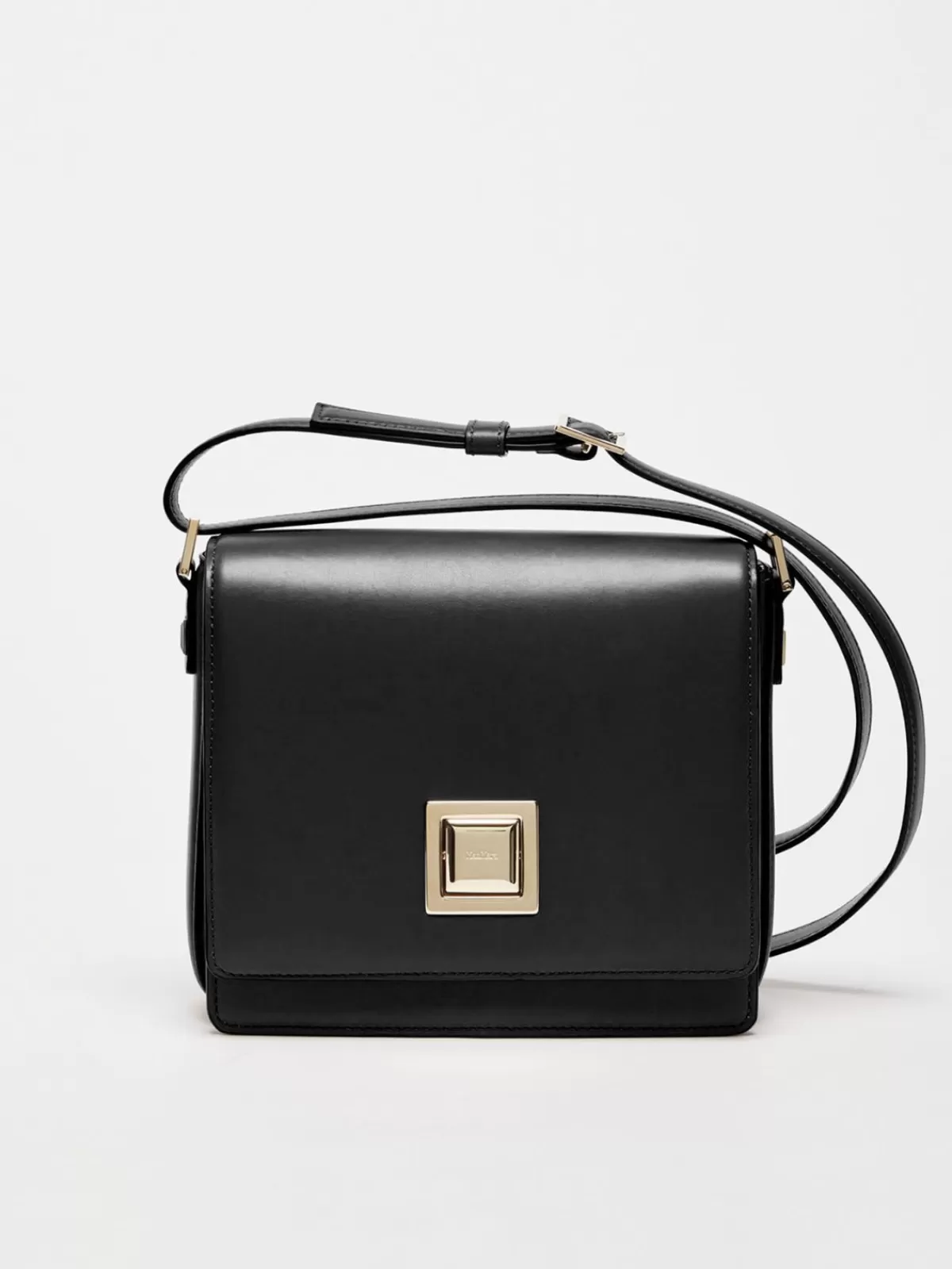 Mm Bag*Max Mara Medium leather MM Bag BLACK