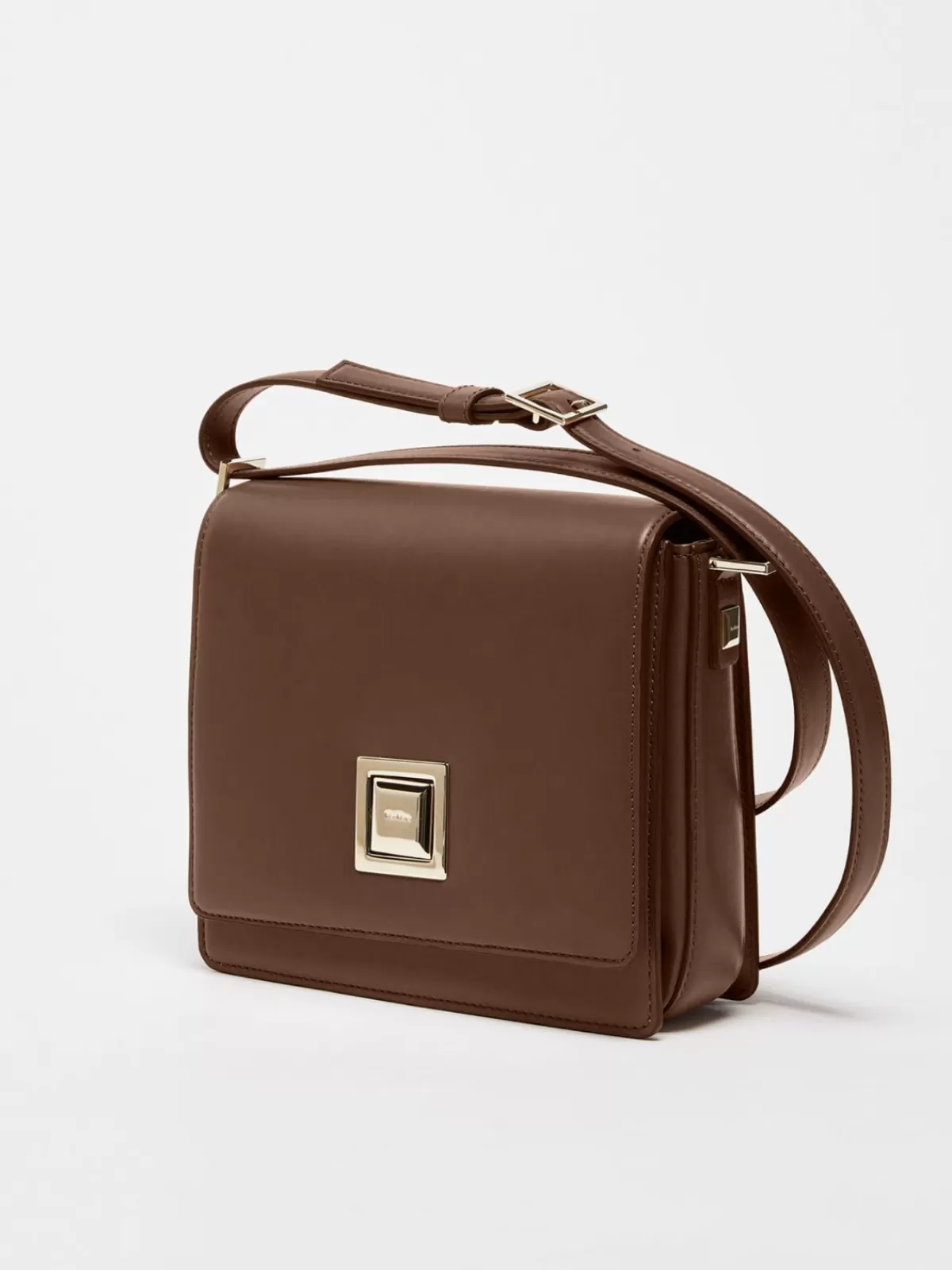 Mm Bag*Max Mara Medium leather MM Bag BROWN