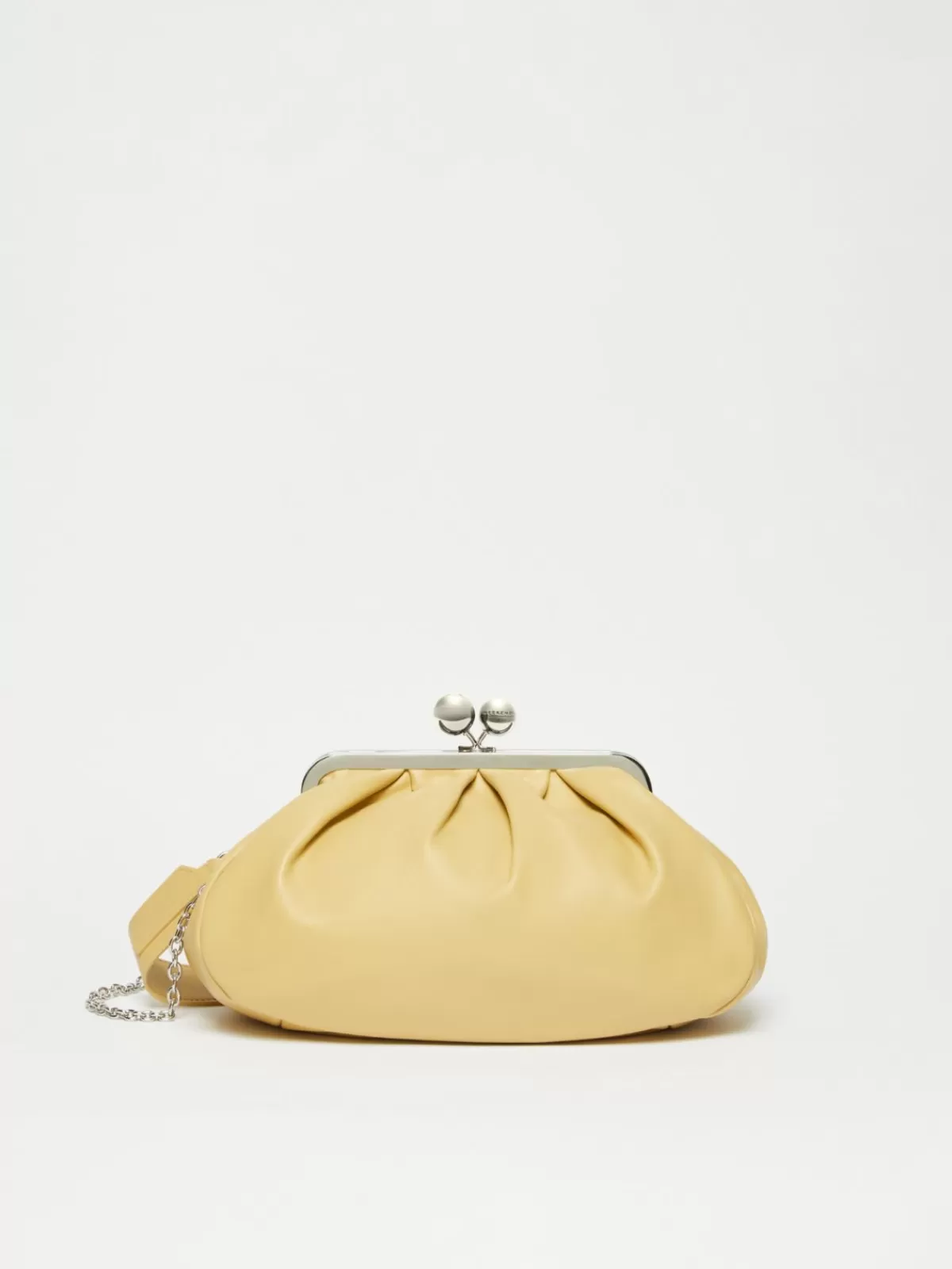 Weekend Bag*Max Mara Medium Nappa leather Pasticcino Bag MUSTARD