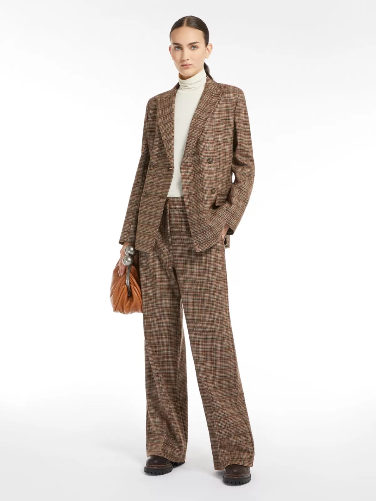 Jackets And Blazers | Suit*Max Mara Patterned wool blazer HAZELNUTBROWN