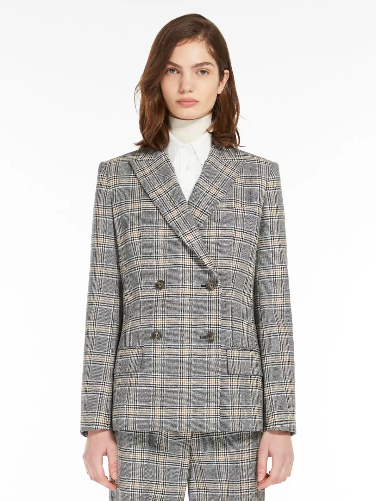 Jackets And Blazers | Suit*Max Mara Patterned wool blazer BLACK