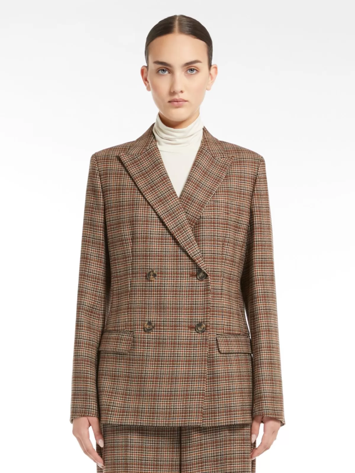 Jackets And Blazers | Suit*Max Mara Patterned wool blazer HAZELNUTBROWN