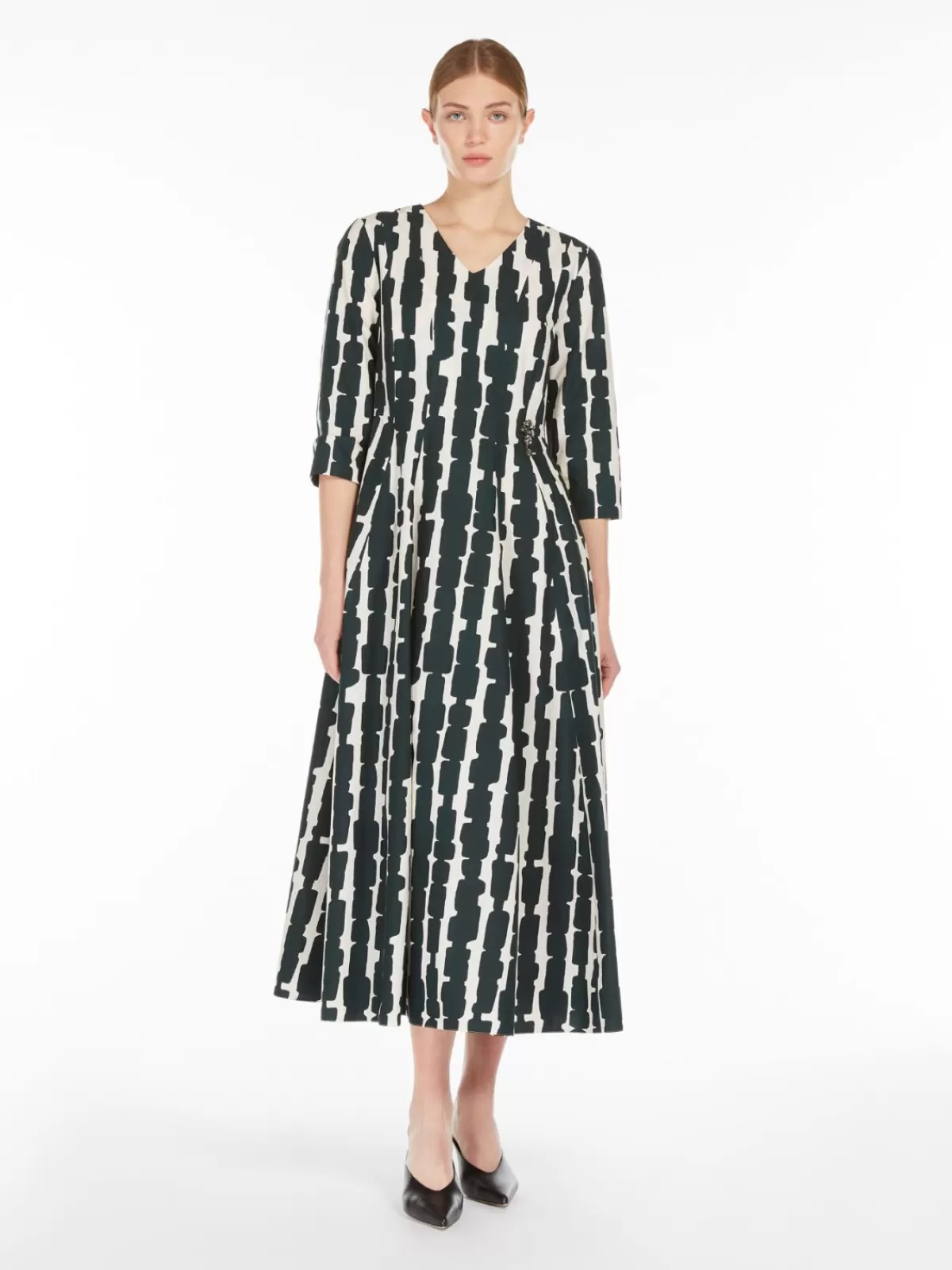 Dresses*Max Mara Printed cotton dress GREEN