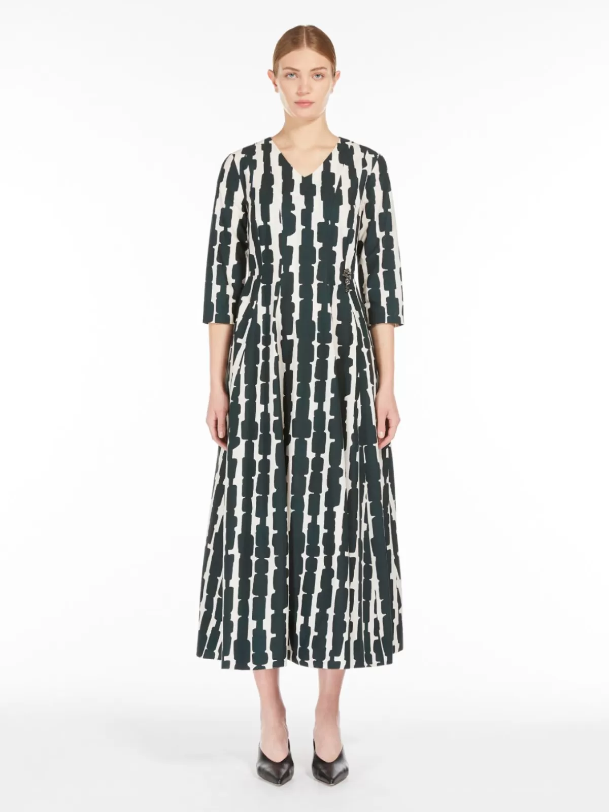 Dresses*Max Mara Printed cotton dress GREEN