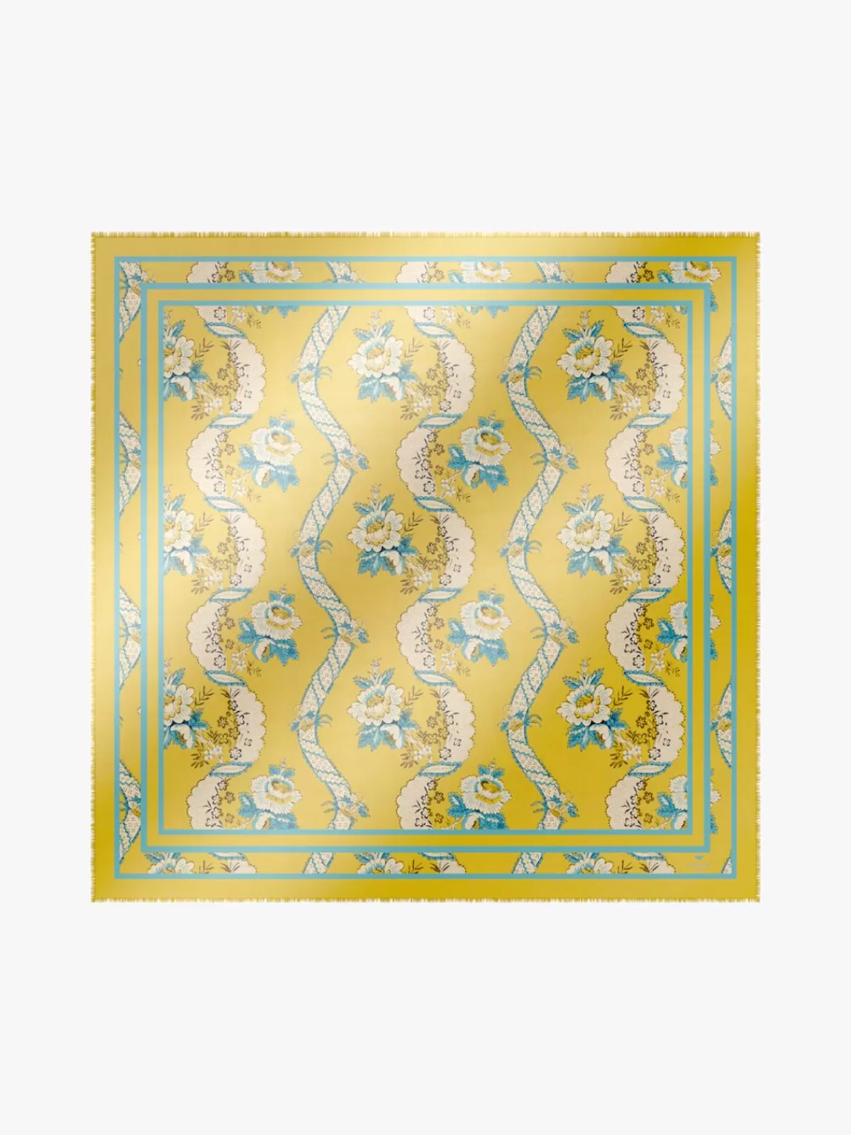 Scarves And Foulards*Max Mara Printed wool shawl YELLOW