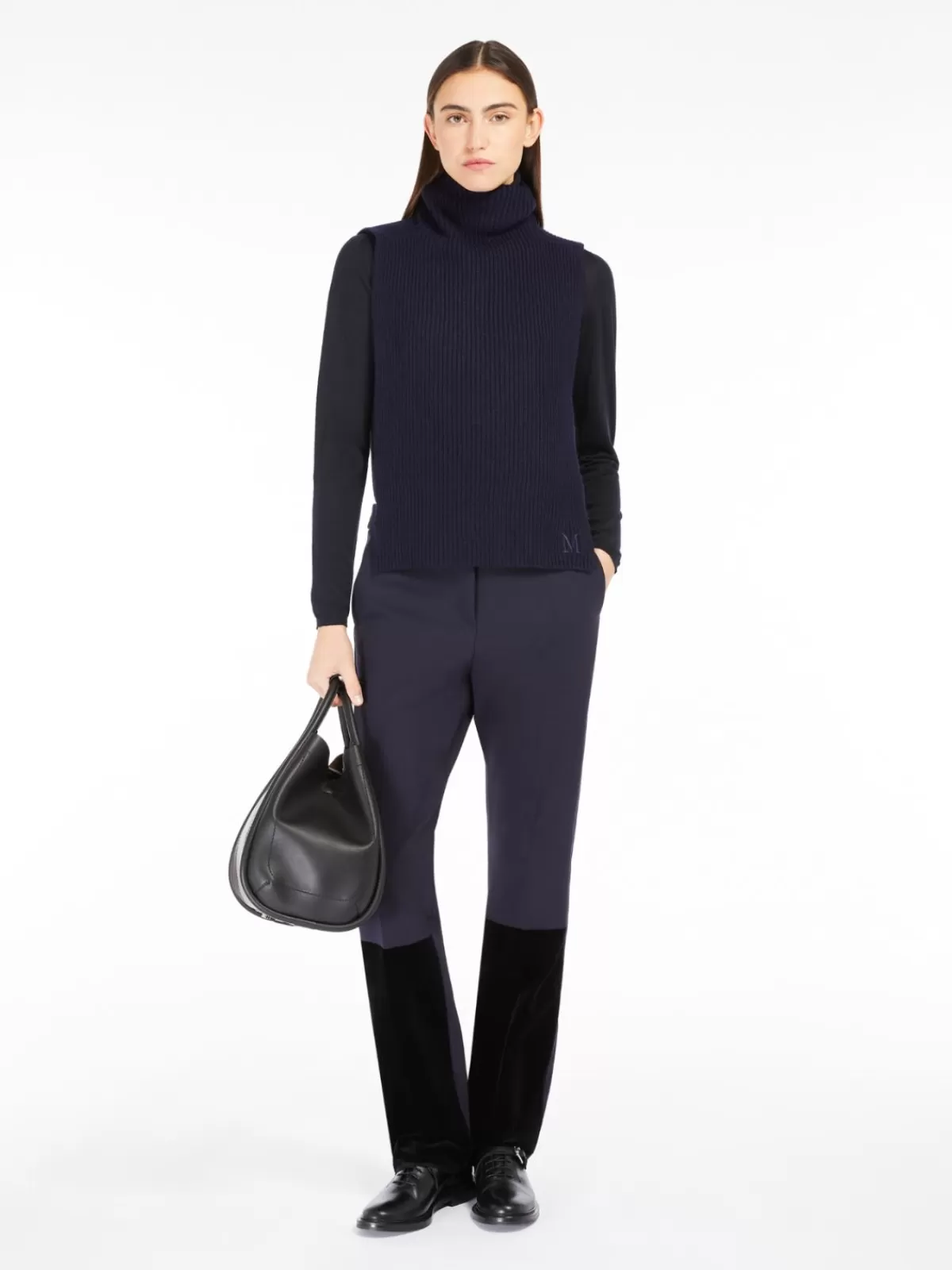 Capes*Max Mara Ribbed cashmere beanie MIDNIGHTBLUE