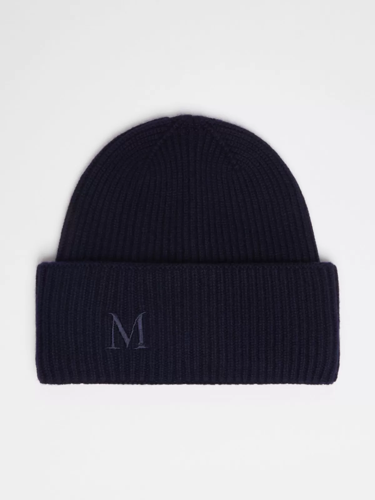 Hats*Max Mara Ribbed cashmere beanie MIDNIGHTBLUE