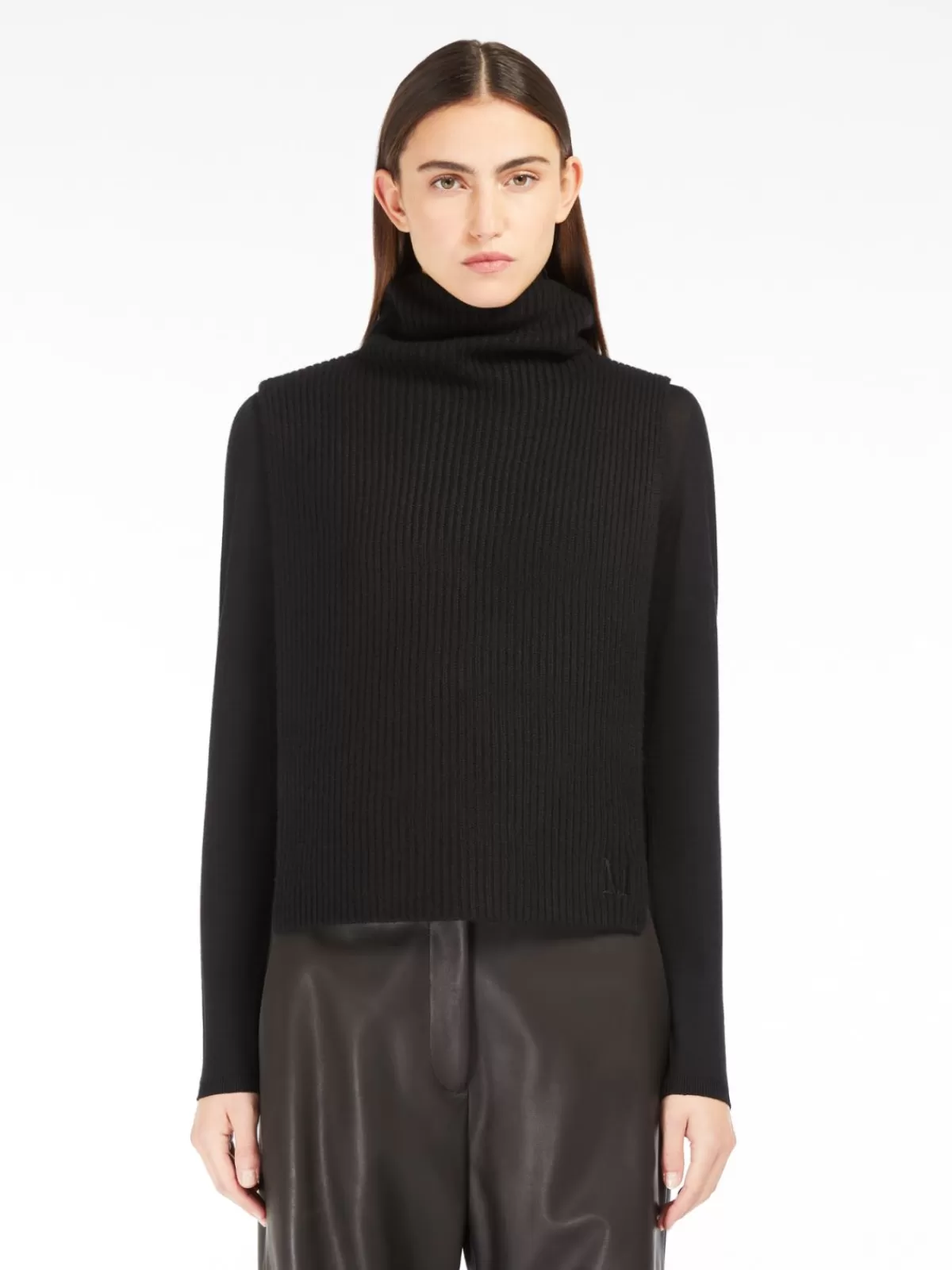 Capes*Max Mara Ribbed cashmere beanie BLACK