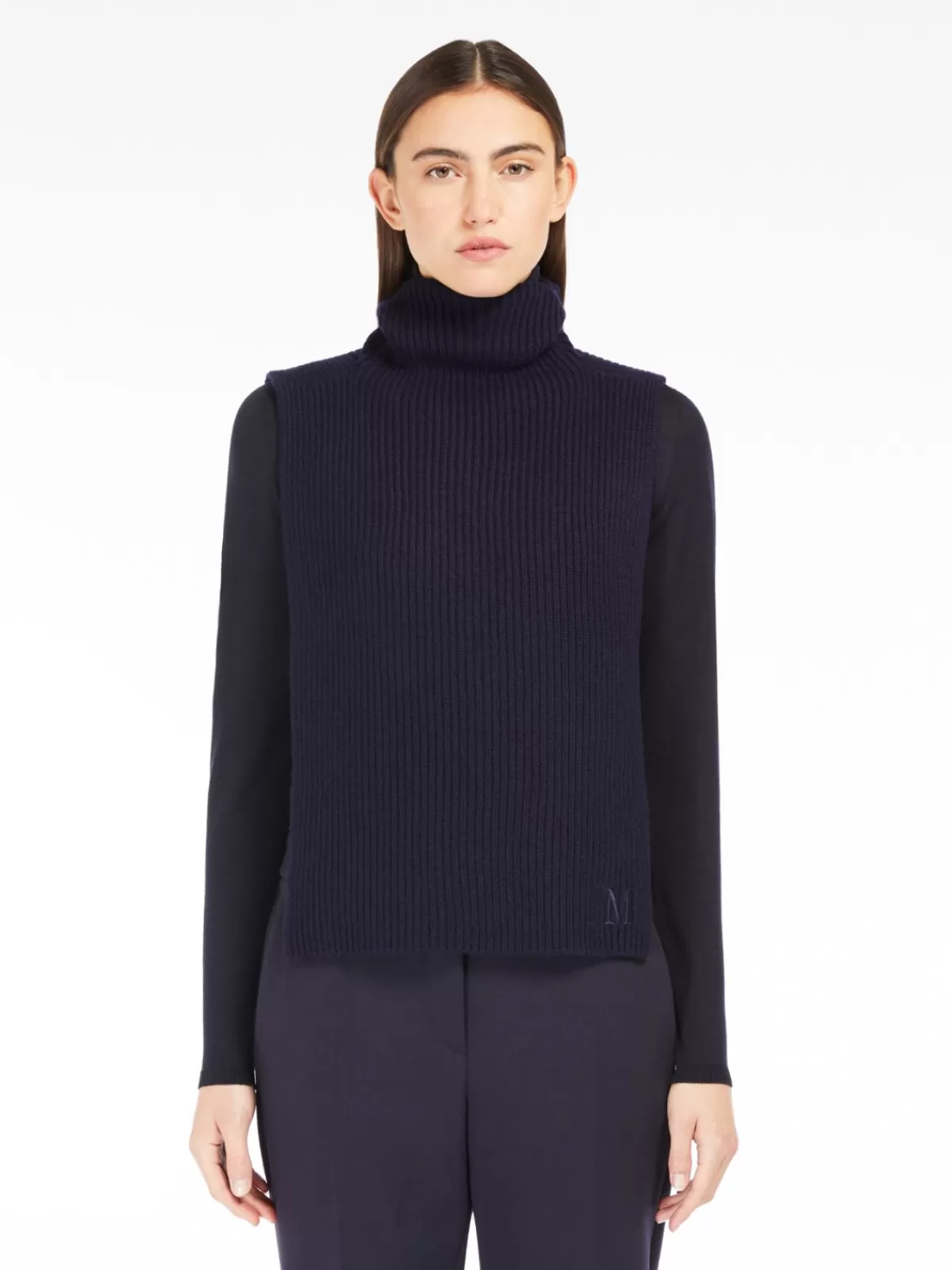 Capes*Max Mara Ribbed cashmere beanie MIDNIGHTBLUE