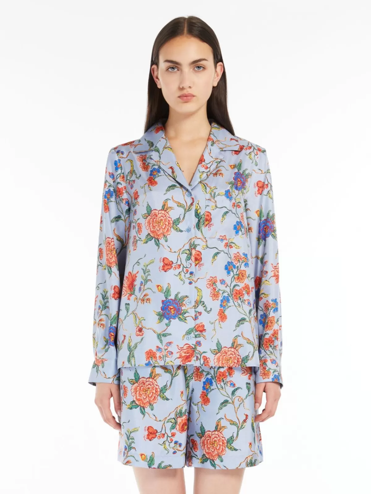 Blouses*Max Mara Silk twill shirt LIGHTBLUE