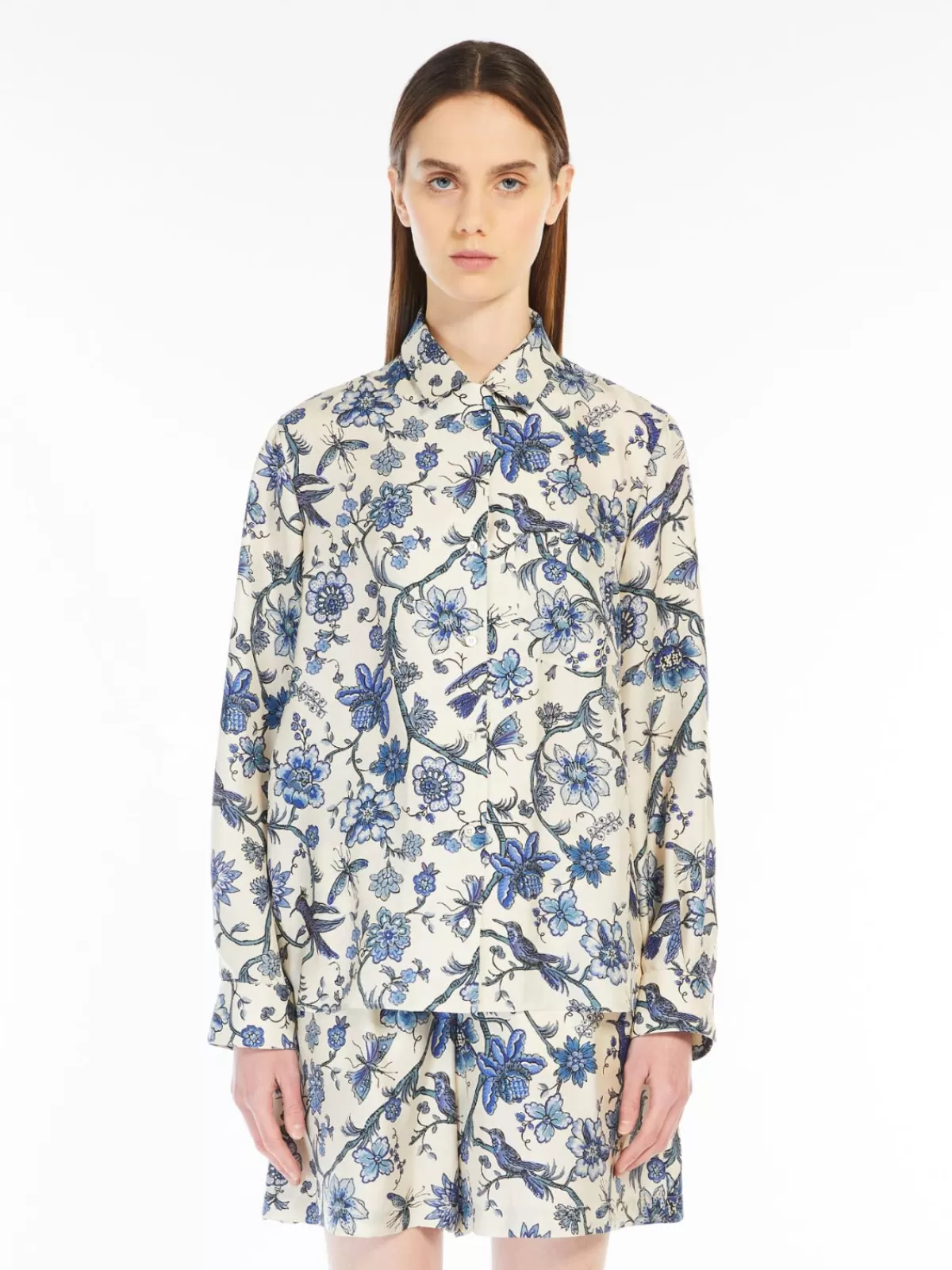 Blouses*Max Mara Silk twill shirt LIGHTBLUE