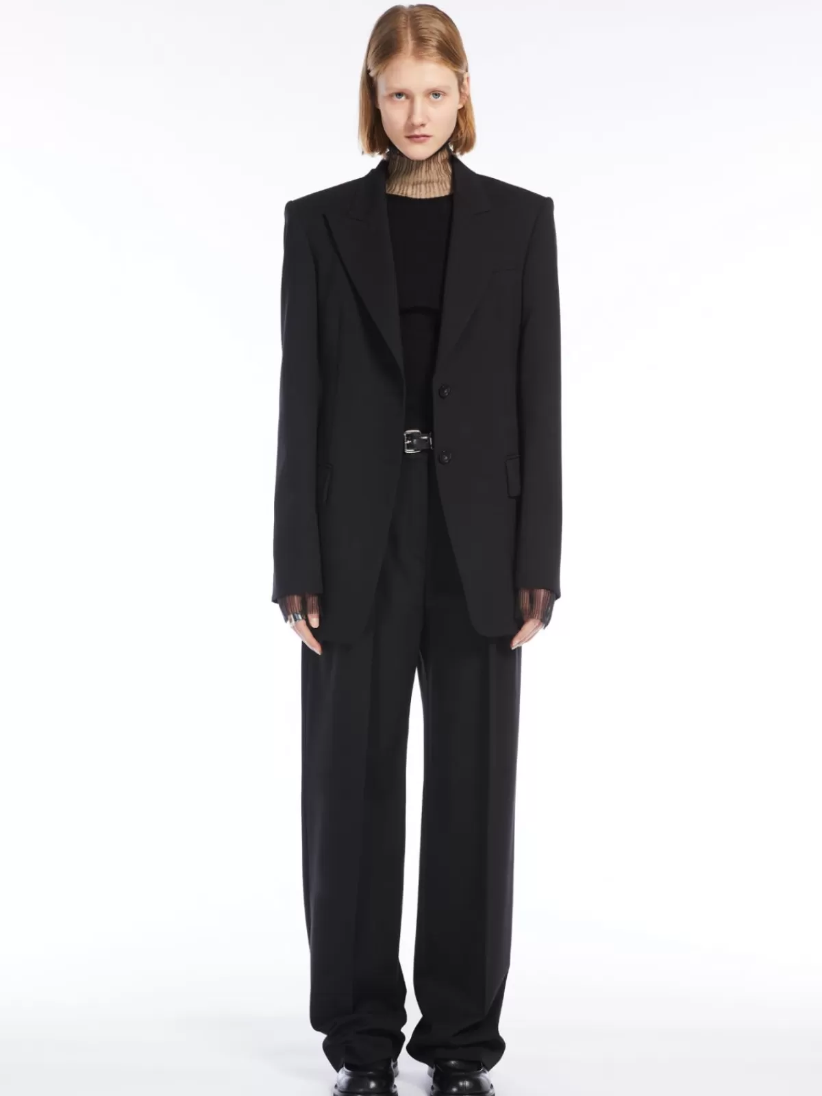 Jackets And Blazers | Suit*Max Mara Slim-fit stretch wool blazer BLACK