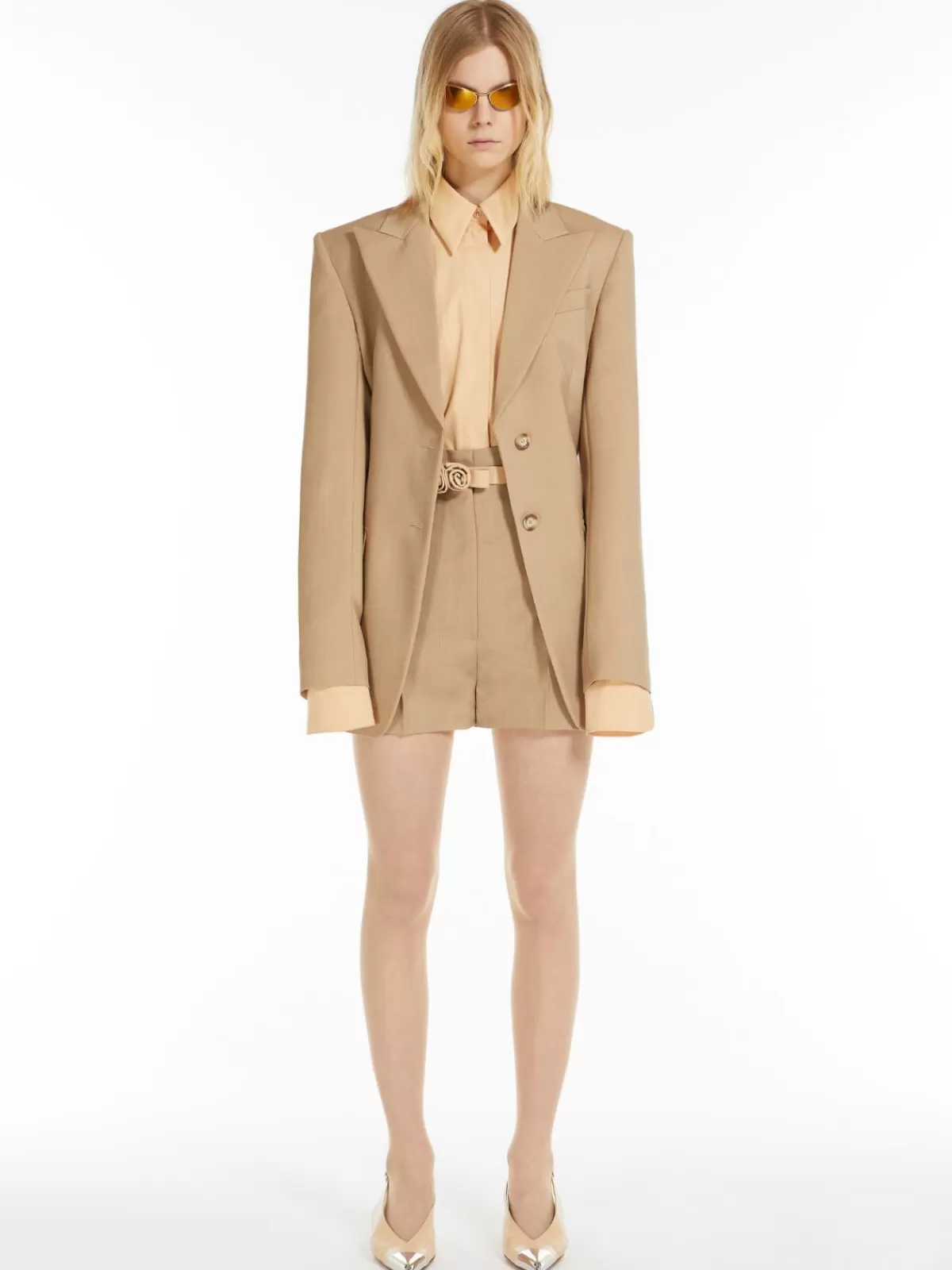 Jackets And Blazers | Suit*Max Mara Slim-fit tailored blazer BEIGE