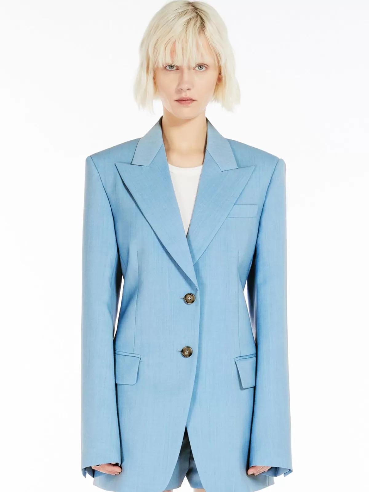 Jackets And Blazers | Suit*Max Mara Slim-fit tailored blazer SKYBLUE